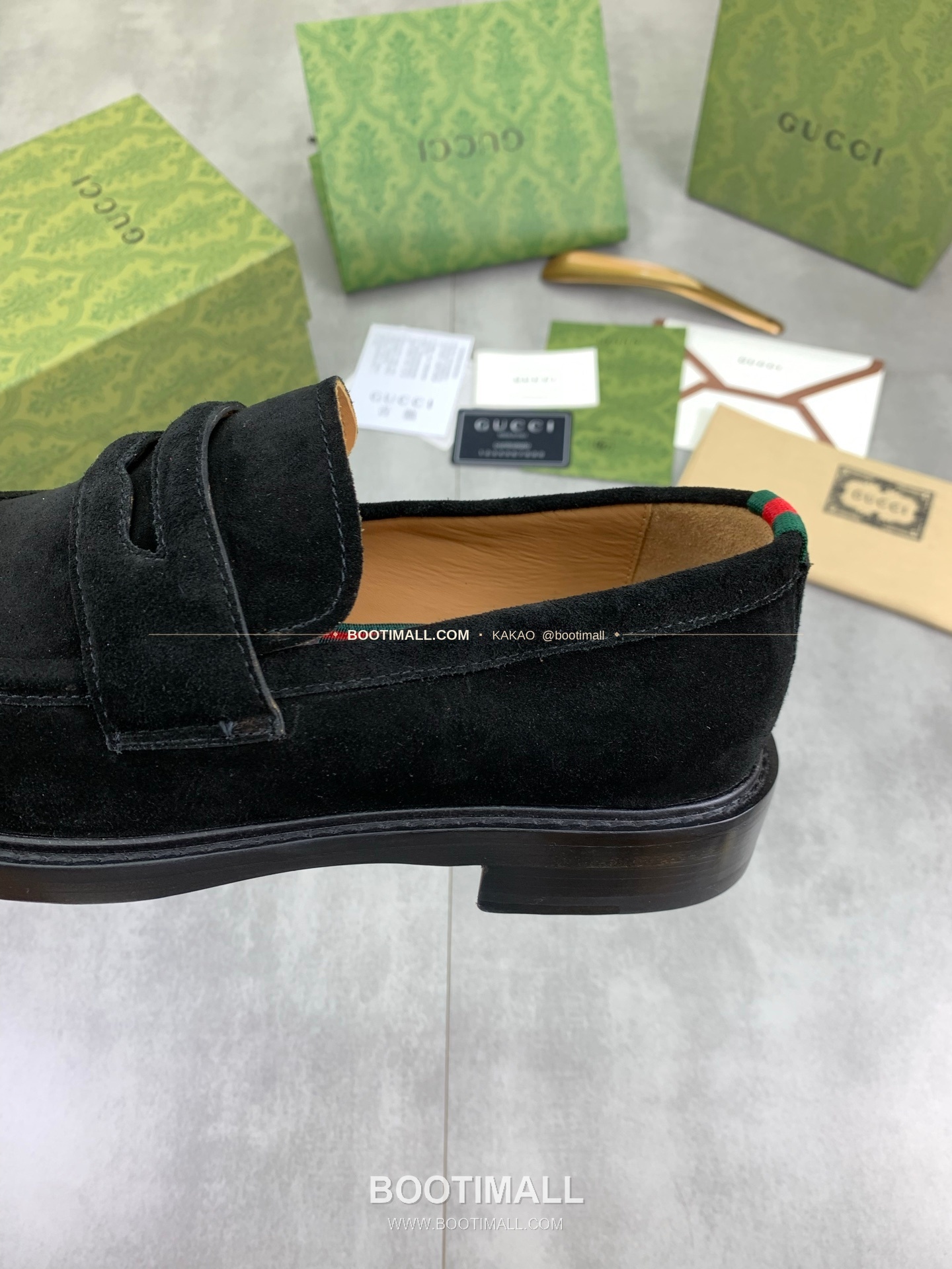 구찌 2026SS 송아지가죽 슬립온 클래식 블랙 로퍼 Gucci 2026 SS Calfskin Slip On Classic Black Loafers 7