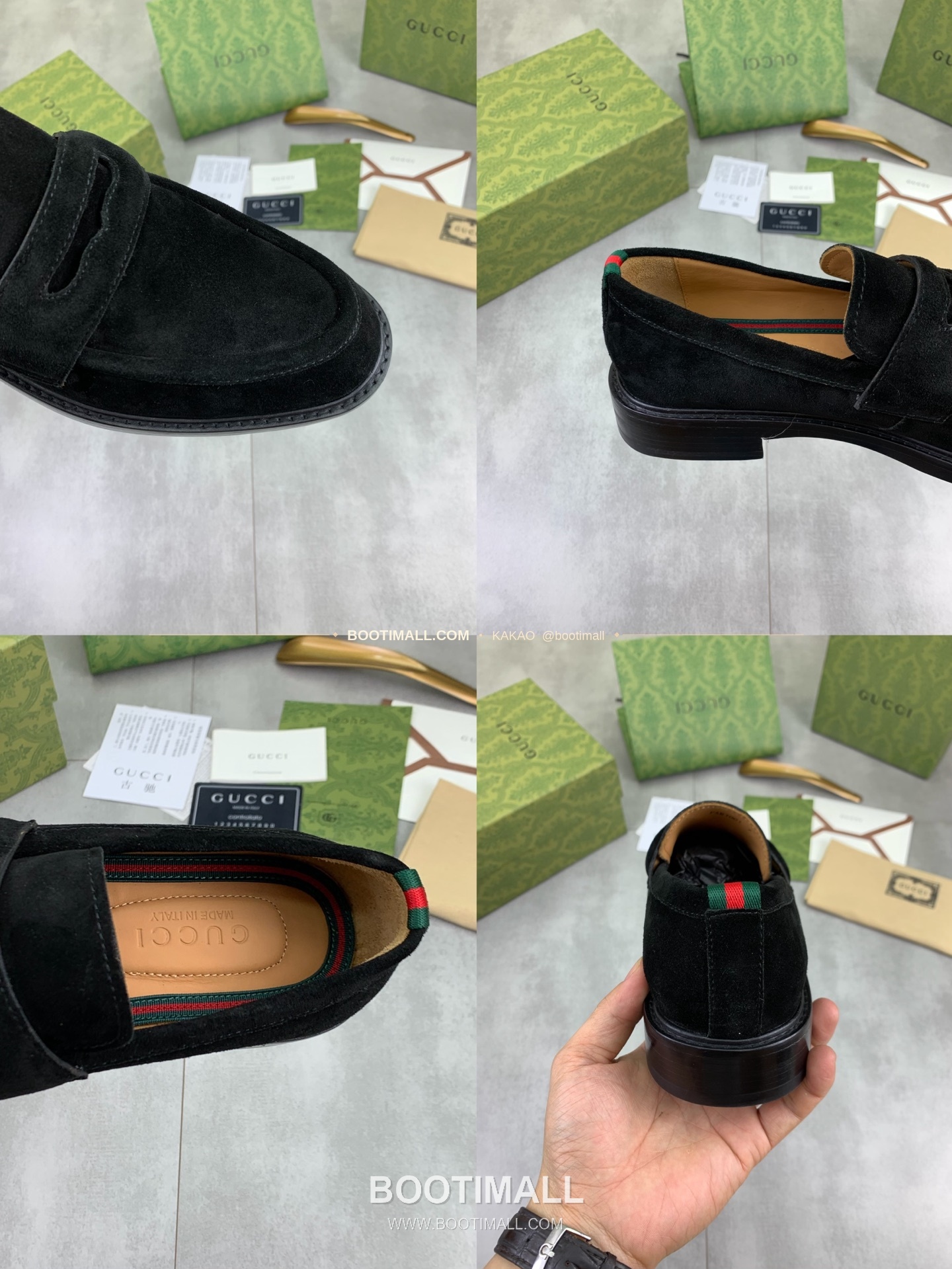 구찌 2026SS 송아지가죽 슬립온 클래식 블랙 로퍼 Gucci 2026 SS Calfskin Slip On Classic Black Loafers 9