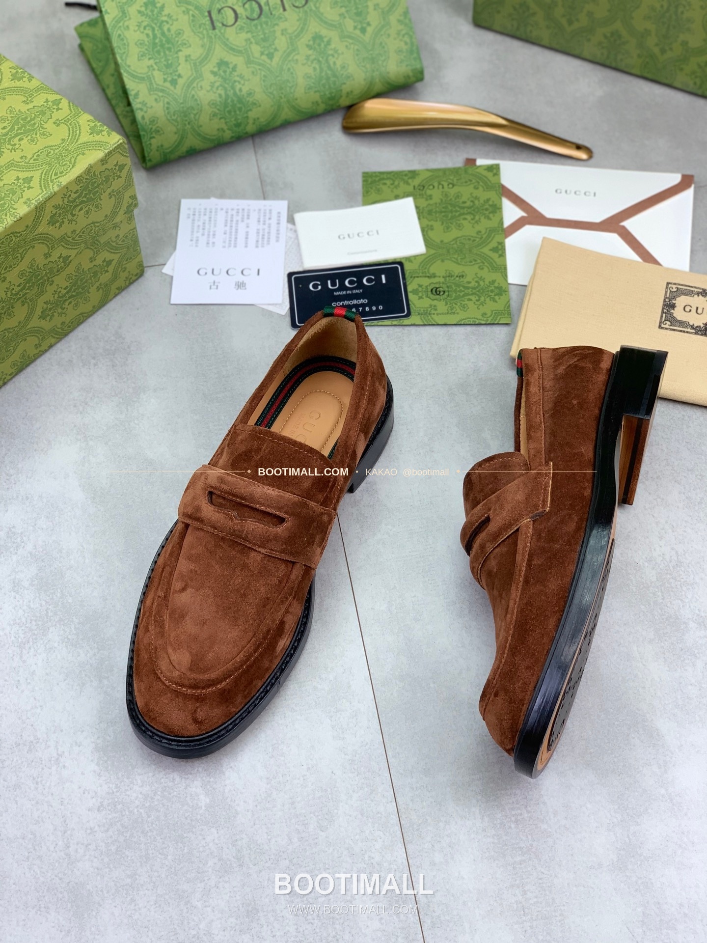 구찌 2026SS 송아지가죽 슬립온 클래식 블랙 로퍼 Gucci 2026 SS Calfskin Slip On Classic Black Loafers 5