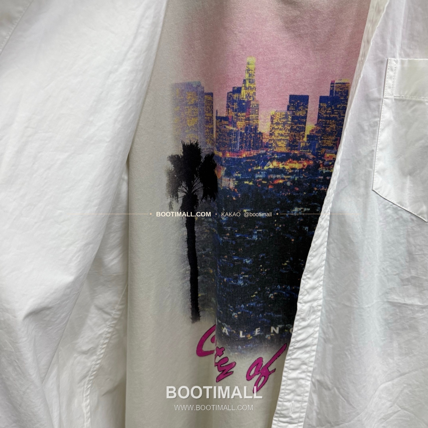 발렌시아가 2025FW LA레이어드 워싱 루즈핏 셔츠 Balenciaga 2025 FW LA Layered Washed Loose Fit Shirt 7