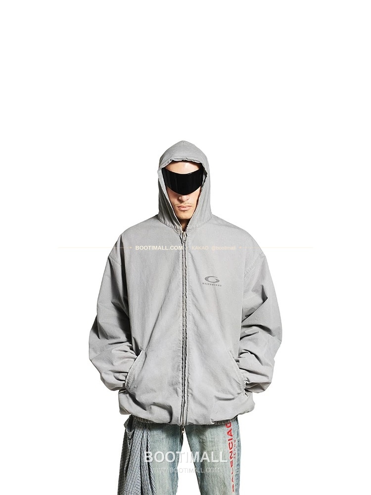 발렌시아가 2025FW 링로고 워싱 루즈핏 카고재킷 Balenciaga 2025 FW Ring Logo Washed Loose Fit Cargo Jacket 4