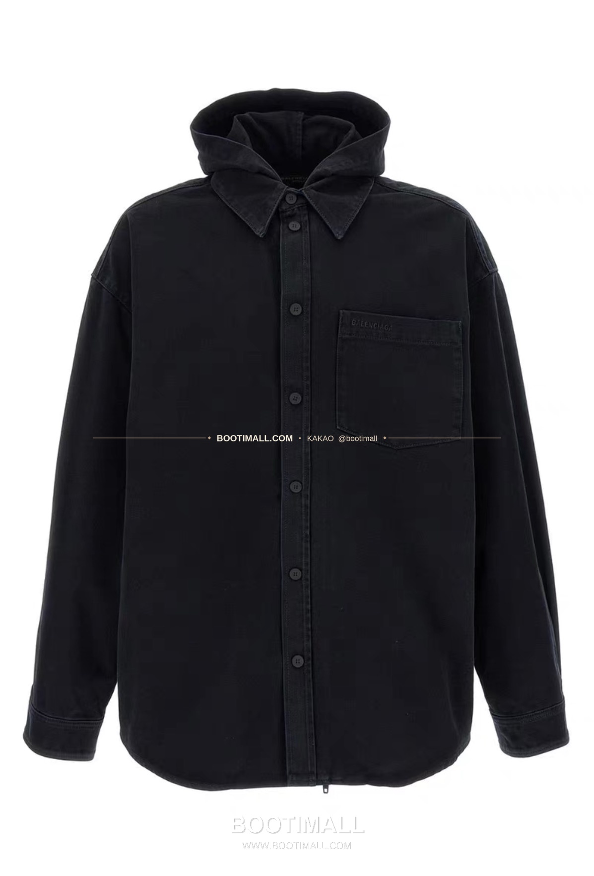 발렌시아가 2025FW 워싱 데님 루즈핏 후드 셔츠재킷 Balenciaga 2025 FW Washed Denim Loose Fit Hooded Shirt Jacket 11