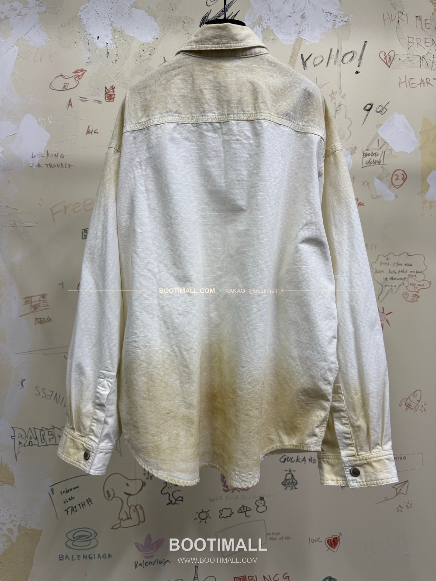 발렌시아가 2025FW 로고자수 워싱 루즈핏 체크 셔츠 Balenciaga 2025 FW Logo Embroidered Washed Loose Fit Check Shirt 6