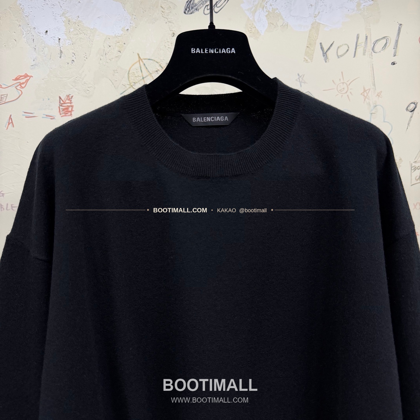 발렌시아가 2026SS 울캐시미어 로고패치 루즈핏 니트 Balenciaga 2026 SS Wool Cashmere Logo Patch Loose Fit Knit 2