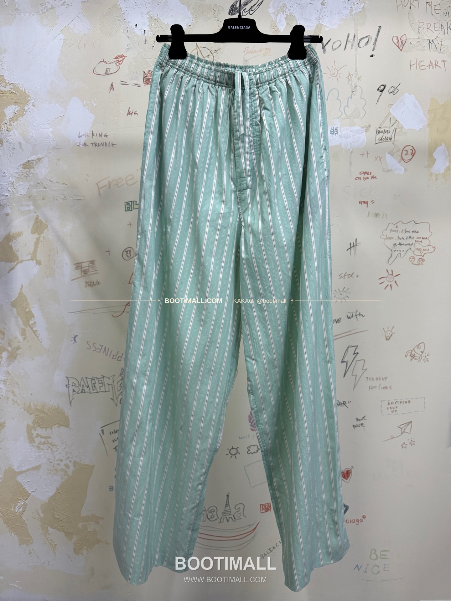 발렌시아가 2025FW 스트라이프 자카드 루즈핏 코튼 롱팬츠 Balenciaga 2025 FW Stripe Jacquard Loose Fit Cotton Long Pants 9