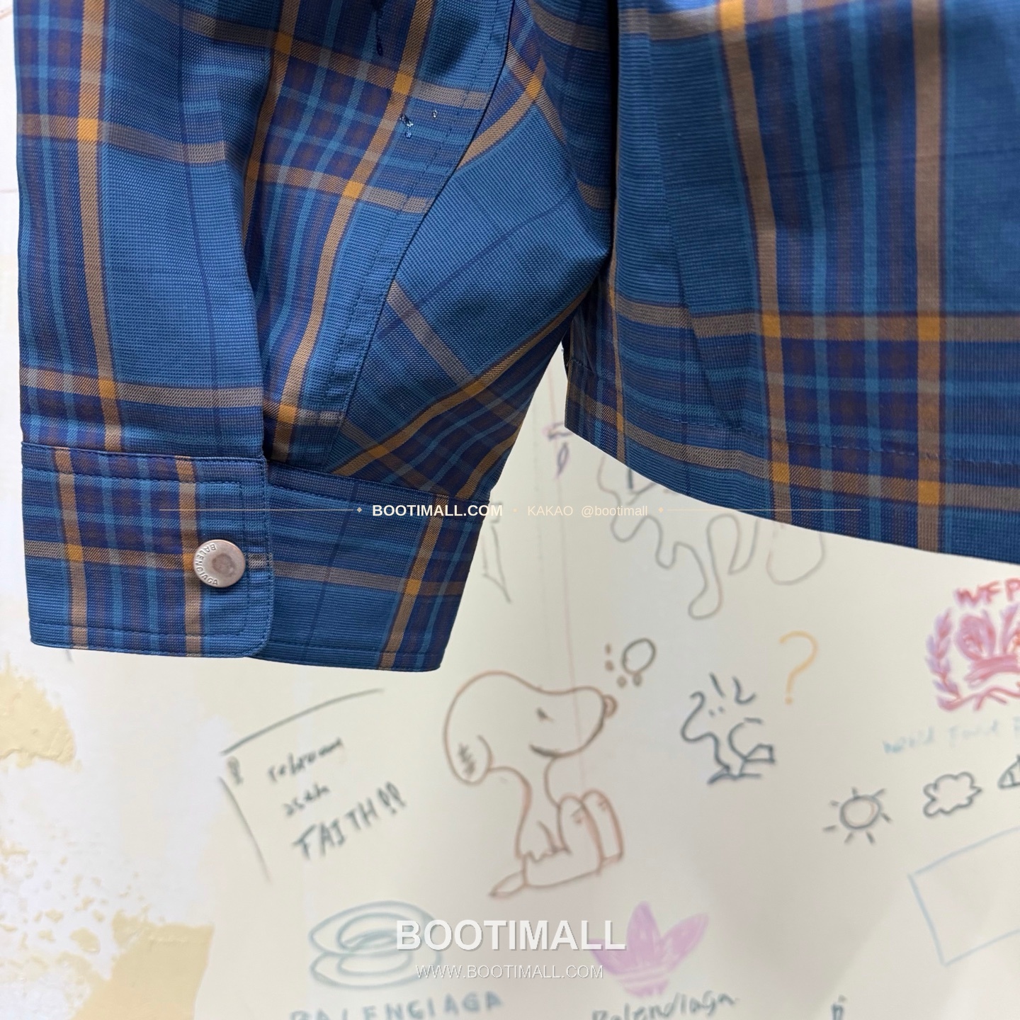 발렌시아가 2025FW 체크 더블레이어 루즈핏 지퍼 셔츠재킷 Balenciaga 2025 FW Check Double Layer Loose Fit Zip Shirt Jacket 10