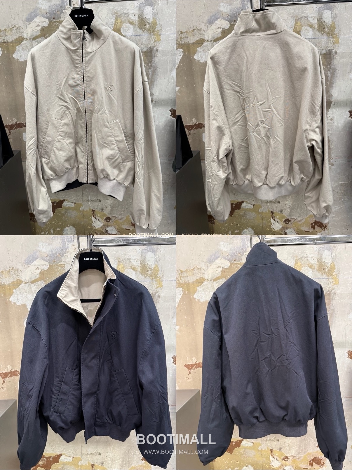 발렌시아가 2025FW 리버서블 스탠드카라 루즈핏 해링턴재킷 Balenciaga 2025 FW Reversible Stand Collar Loose Fit Harrington Jacket 12