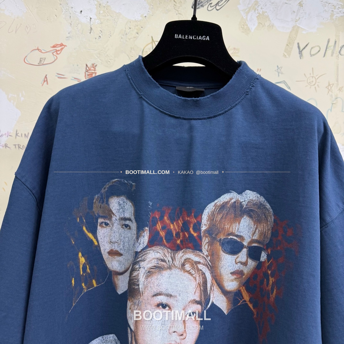 발렌시아가 2025SS 앰배서더 포트레이트 프린트 워싱 루즈핏 반팔 티셔츠 Balenciaga 2025 SS Ambassador Portrait Print Washed Loose Fit Short Sleeve T-Shirt 13