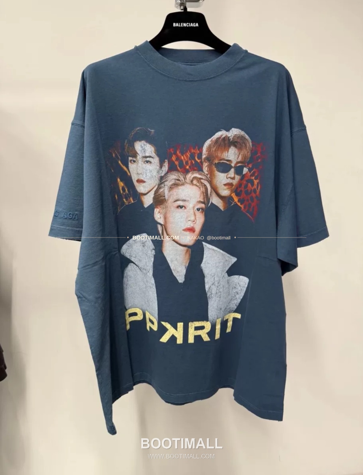 발렌시아가 2025SS 앰배서더 포트레이트 프린트 워싱 루즈핏 반팔 티셔츠 Balenciaga 2025 SS Ambassador Portrait Print Washed Loose Fit Short Sleeve T-Shirt 20