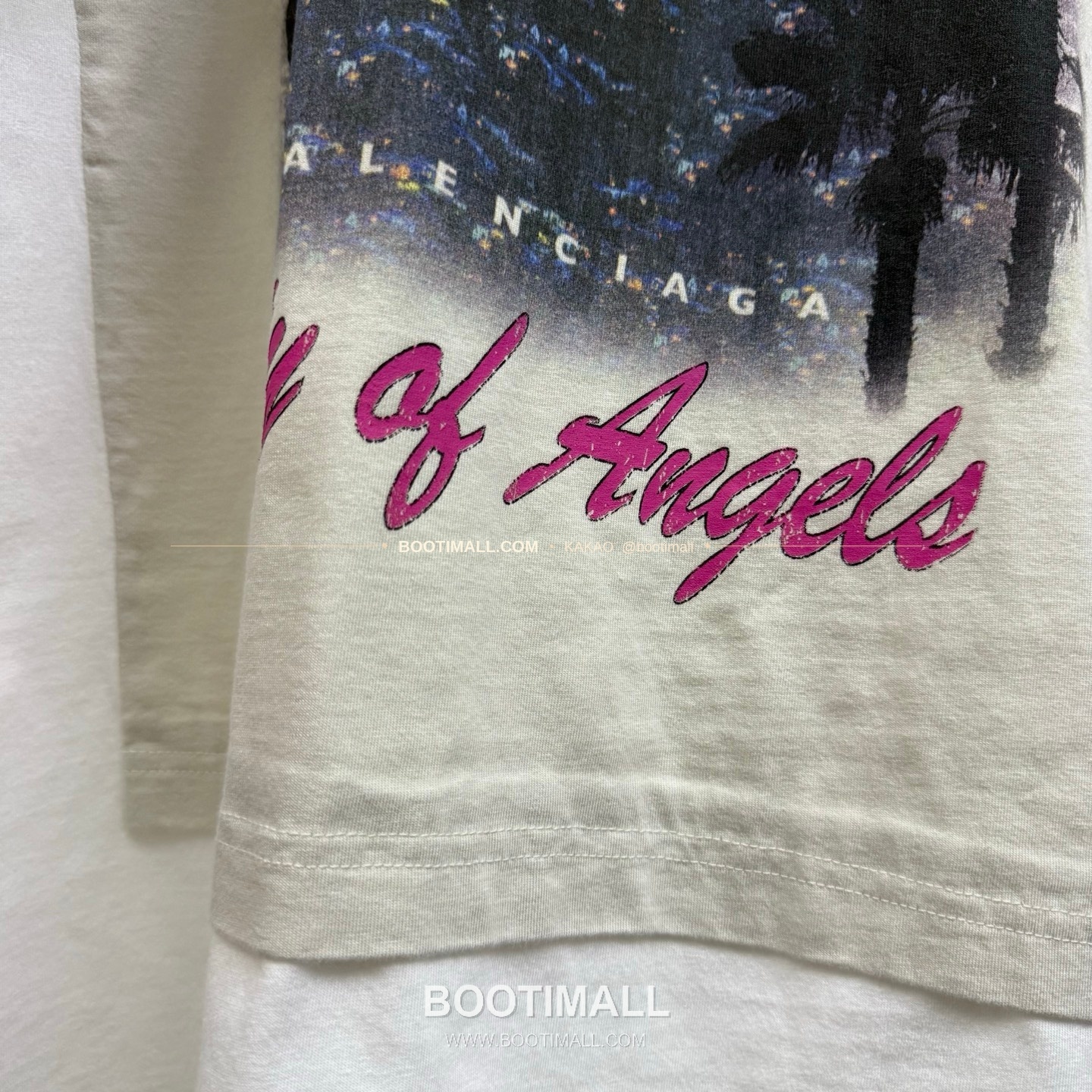 발렌시아가 2025SS LA프린트 레이어드 워싱 루즈핏 반팔 티셔츠 Balenciaga 2025 SS LA Print Layered Washed Loose Fit Short Sleeve T-Shirt 12