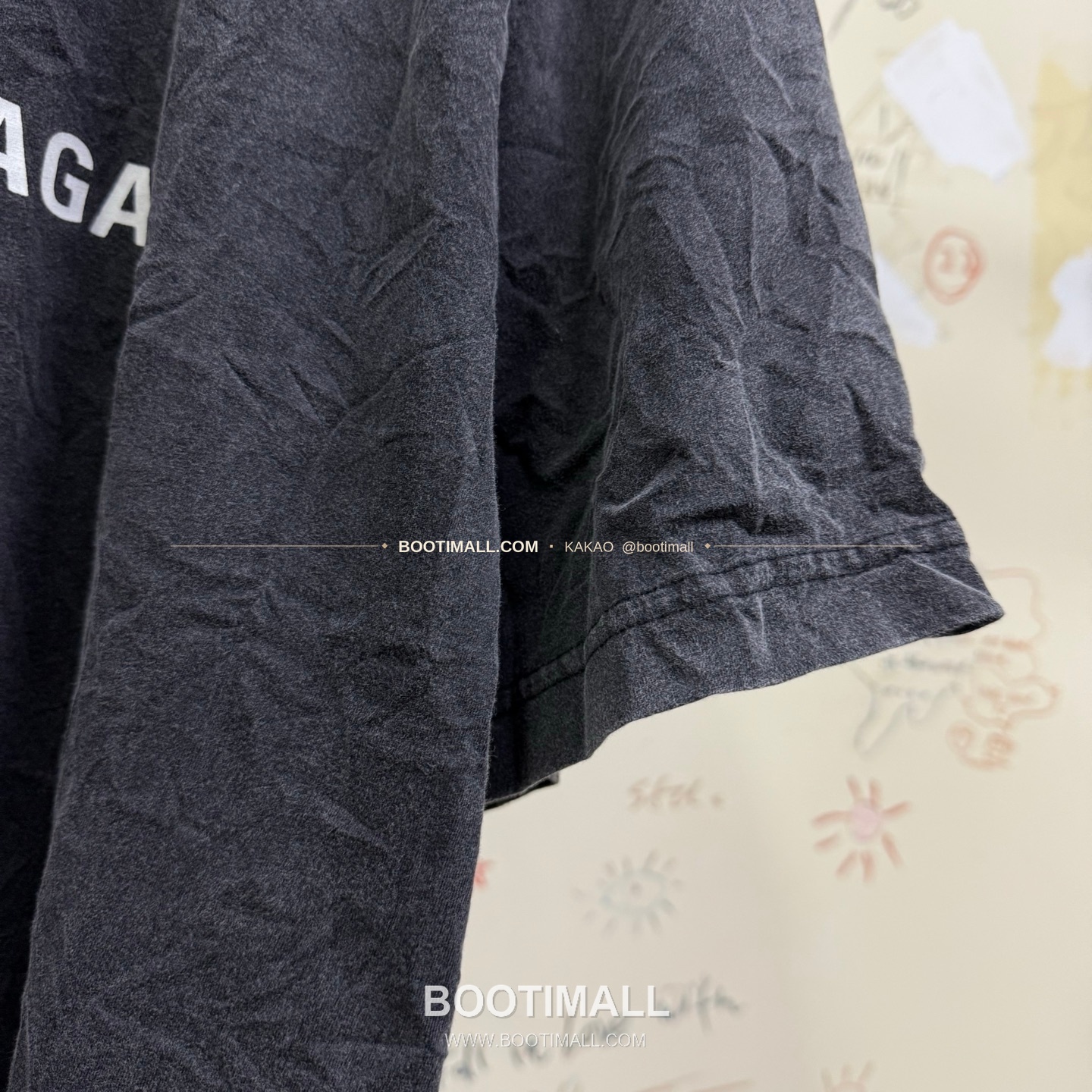 발렌시아가 2025SS 푸마 콜라보 로고프린트 워싱 루즈핏 반팔 티셔츠 Balenciaga 2025 SS Puma Collaboration Logo Print Washed Loose Fit Short Sleeve T-Shirt 12