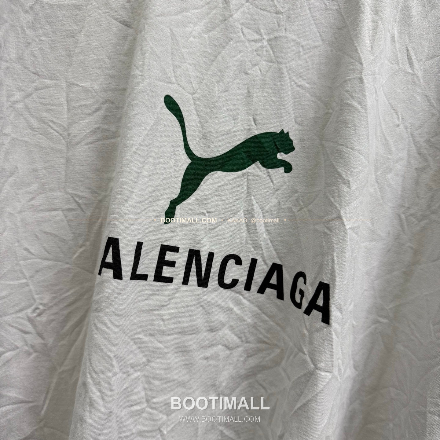발렌시아가 2025SS 푸마 콜라보 로고프린트 워싱 루즈핏 반팔 티셔츠 Balenciaga 2025 SS Puma Collaboration Logo Print Washed Loose Fit Short Sleeve T-Shirt 8