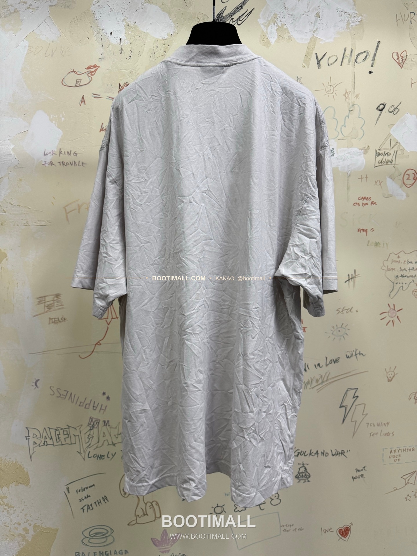 발렌시아가 2025SS 푸마 콜라보 로고프린트 워싱 루즈핏 반팔 티셔츠 Balenciaga 2025 SS Puma Collaboration Logo Print Washed Loose Fit Short Sleeve T-Shirt 10