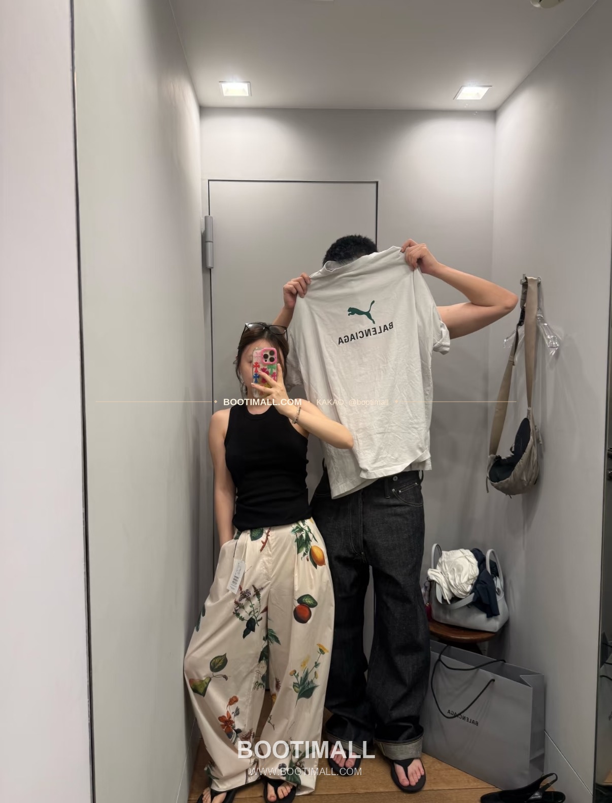 발렌시아가 2025SS 푸마 콜라보 로고프린트 워싱 루즈핏 반팔 티셔츠 Balenciaga 2025 SS Puma Collaboration Logo Print Washed Loose Fit Short Sleeve T-Shirt 17