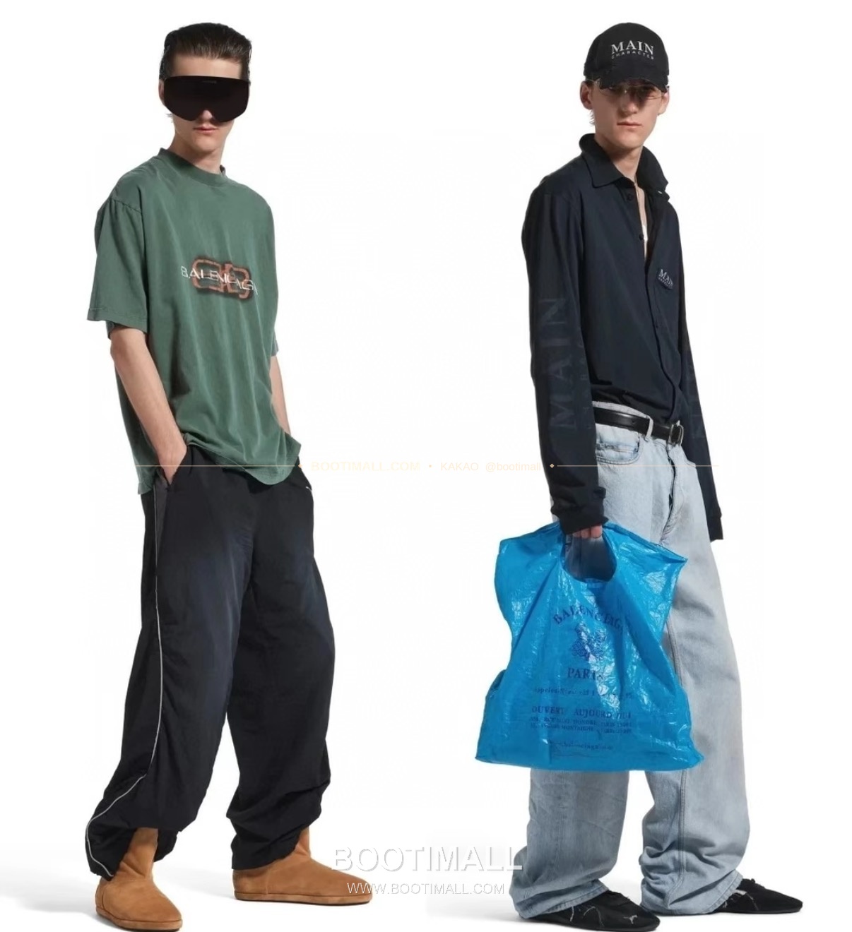 발렌시아가 2025FW BB로고 워싱 루즈핏 코튼 티셔츠 Balenciaga 2025 FW BB Logo Washed Loose Fit Cotton T-Shirt 15