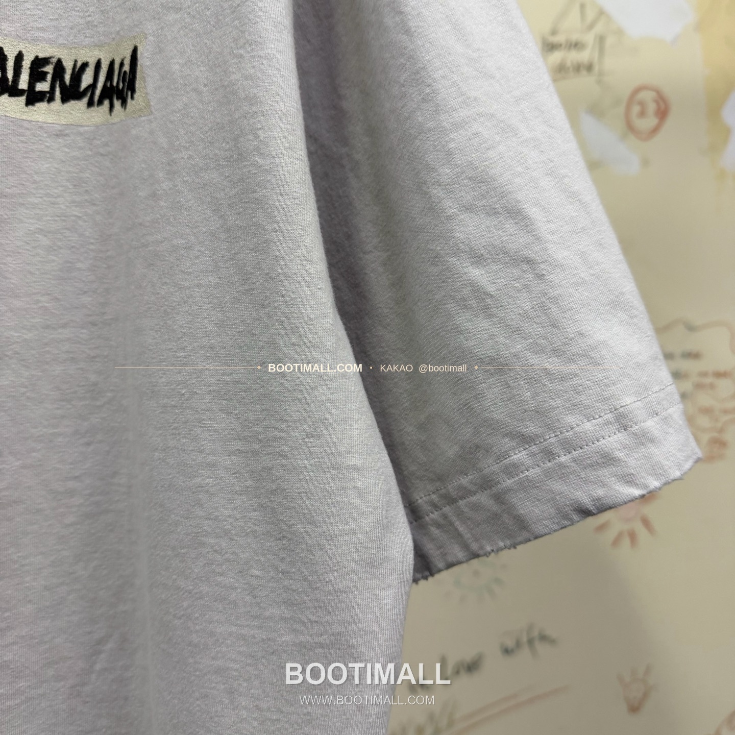 발렌시아가 2026SS 레터로고 프린트 워싱 루즈핏 코튼 반팔 티셔츠 Balenciaga 2026 SS Letter Logo Print Washed Loose Fit Cotton Short Sleeve T-Shirt 10