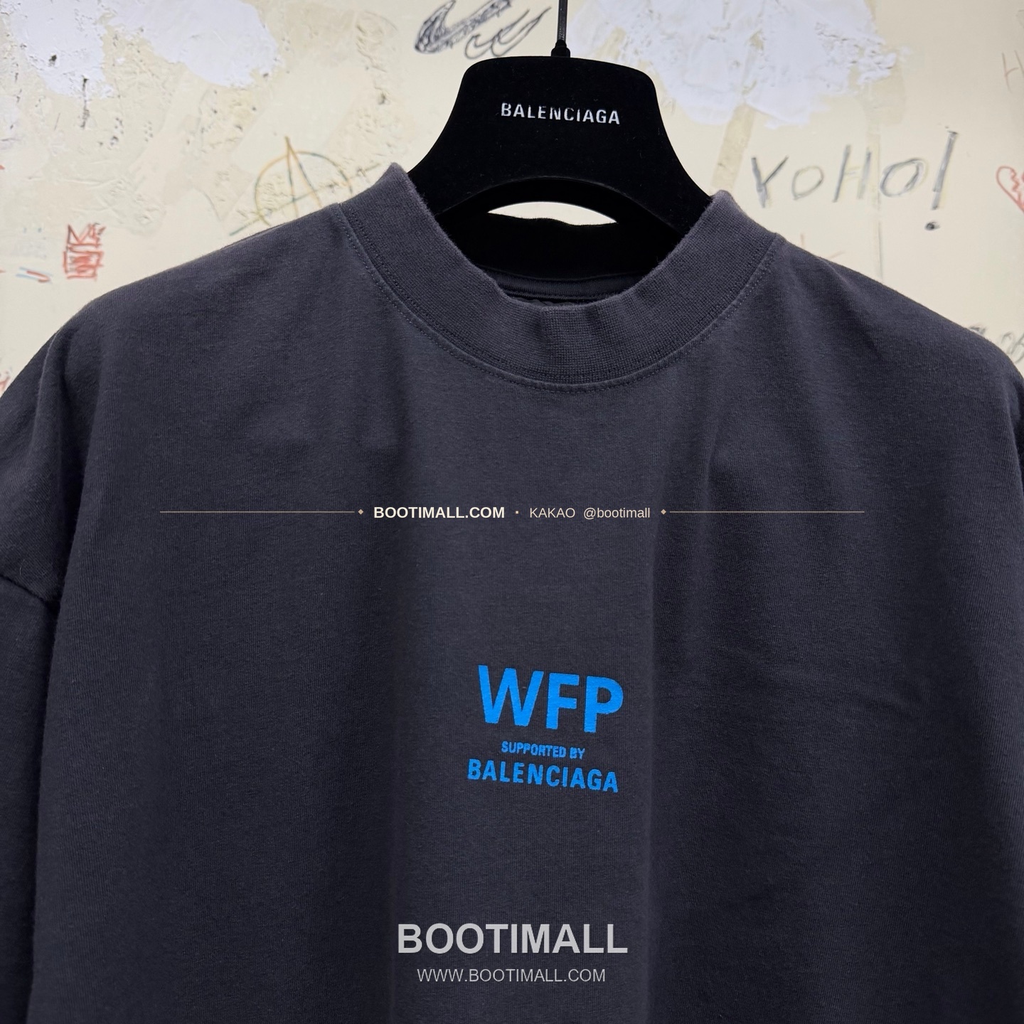 발렌시아가 2026SS WFP 로고프린트 워싱 레귤러핏 반팔 티셔츠 Balenciaga 2026 SS WFP Logo Print Washed Regular Fit Short Sleeve T-Shirt 2