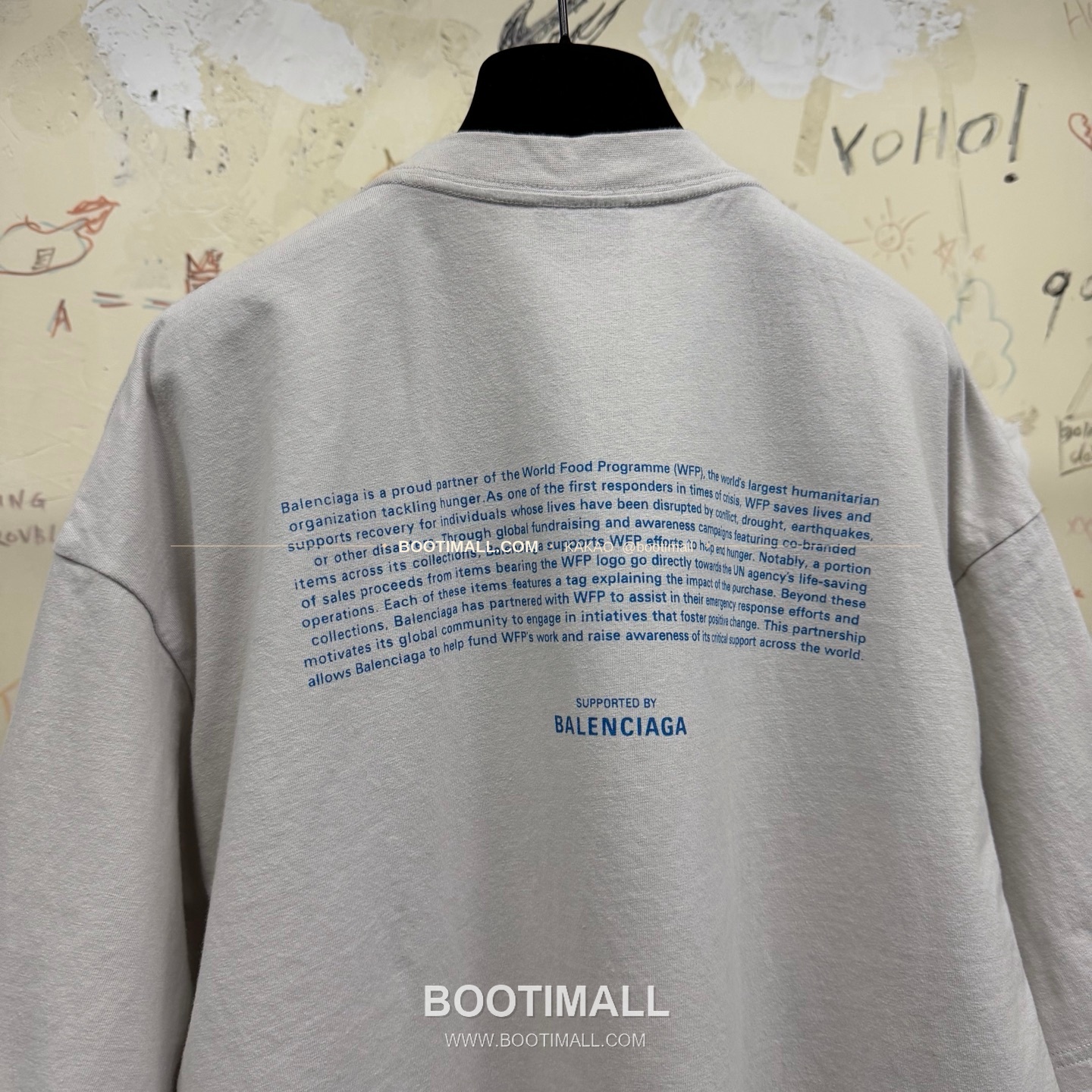 발렌시아가 2026SS WFP 로고프린트 워싱 레귤러핏 반팔 티셔츠 Balenciaga 2026 SS WFP Logo Print Washed Regular Fit Short Sleeve T-Shirt 9