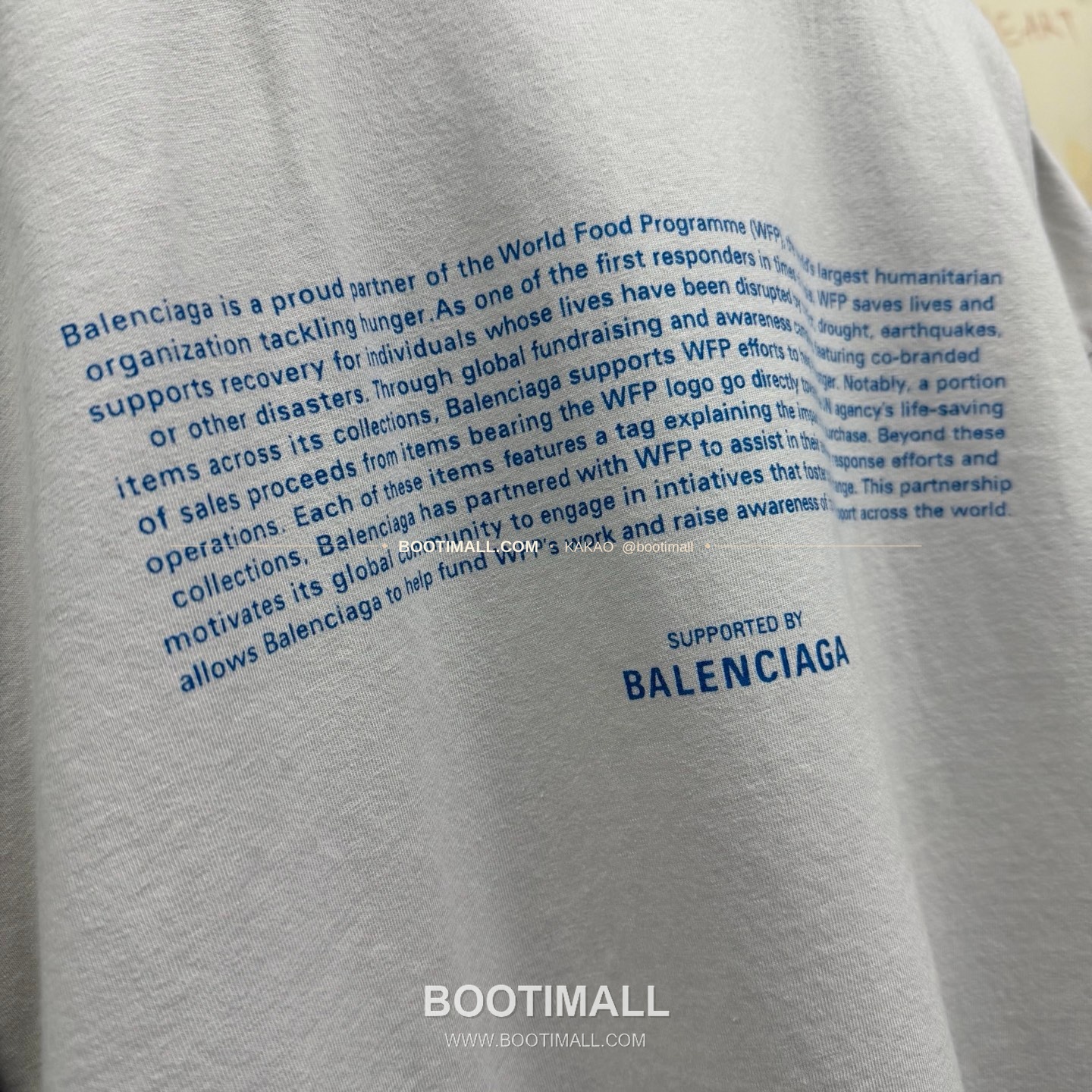 발렌시아가 2026SS WFP 로고프린트 워싱 레귤러핏 반팔 티셔츠 Balenciaga 2026 SS WFP Logo Print Washed Regular Fit Short Sleeve T-Shirt 10