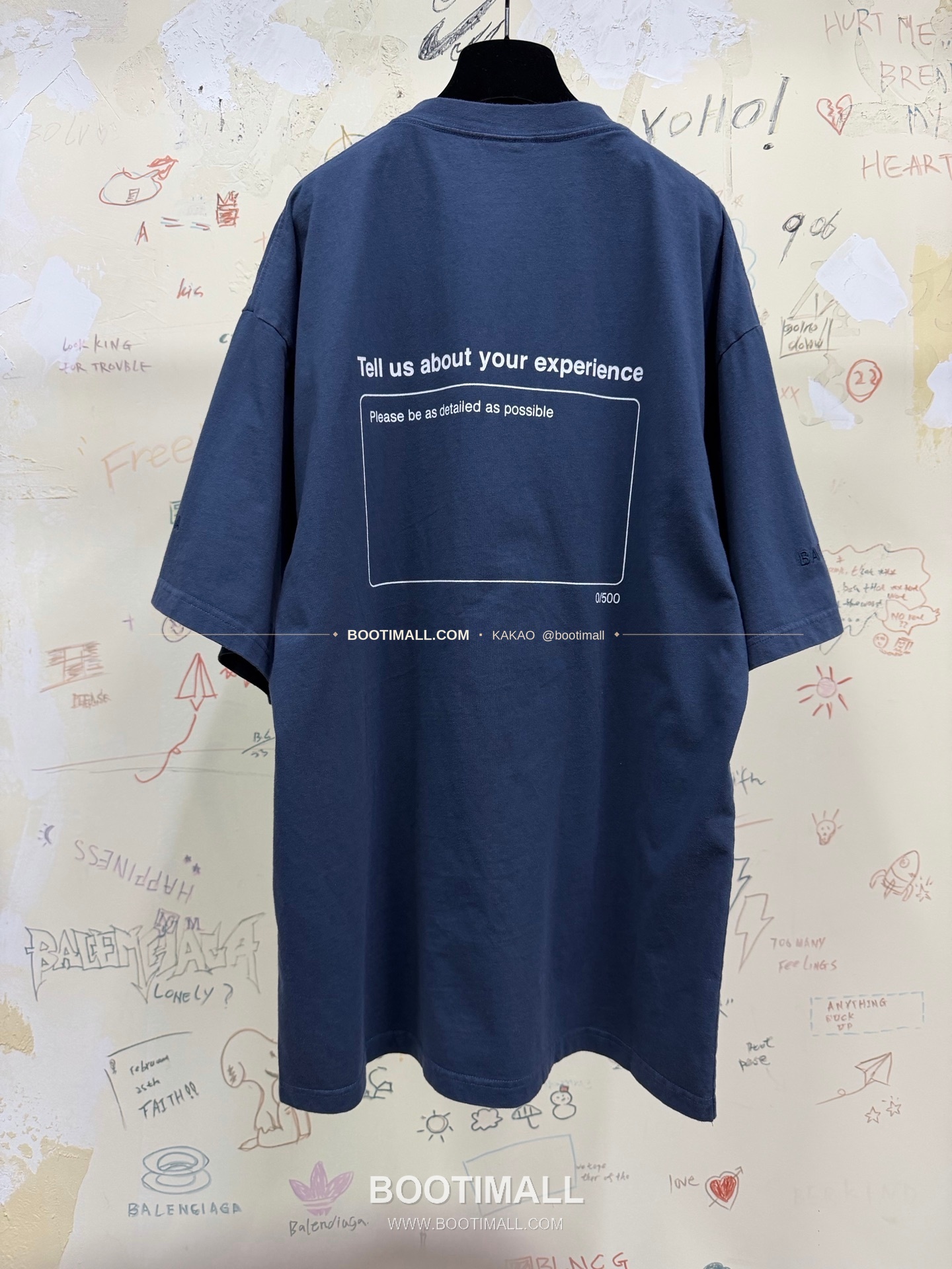 발렌시아가 2026SS 스타로고 자수 프린트 워싱 루즈핏 반팔 티셔츠 Balenciaga 2026 SS Star Logo Embroidered Print Washed Loose Fit Short Sleeve T-Shirt 5