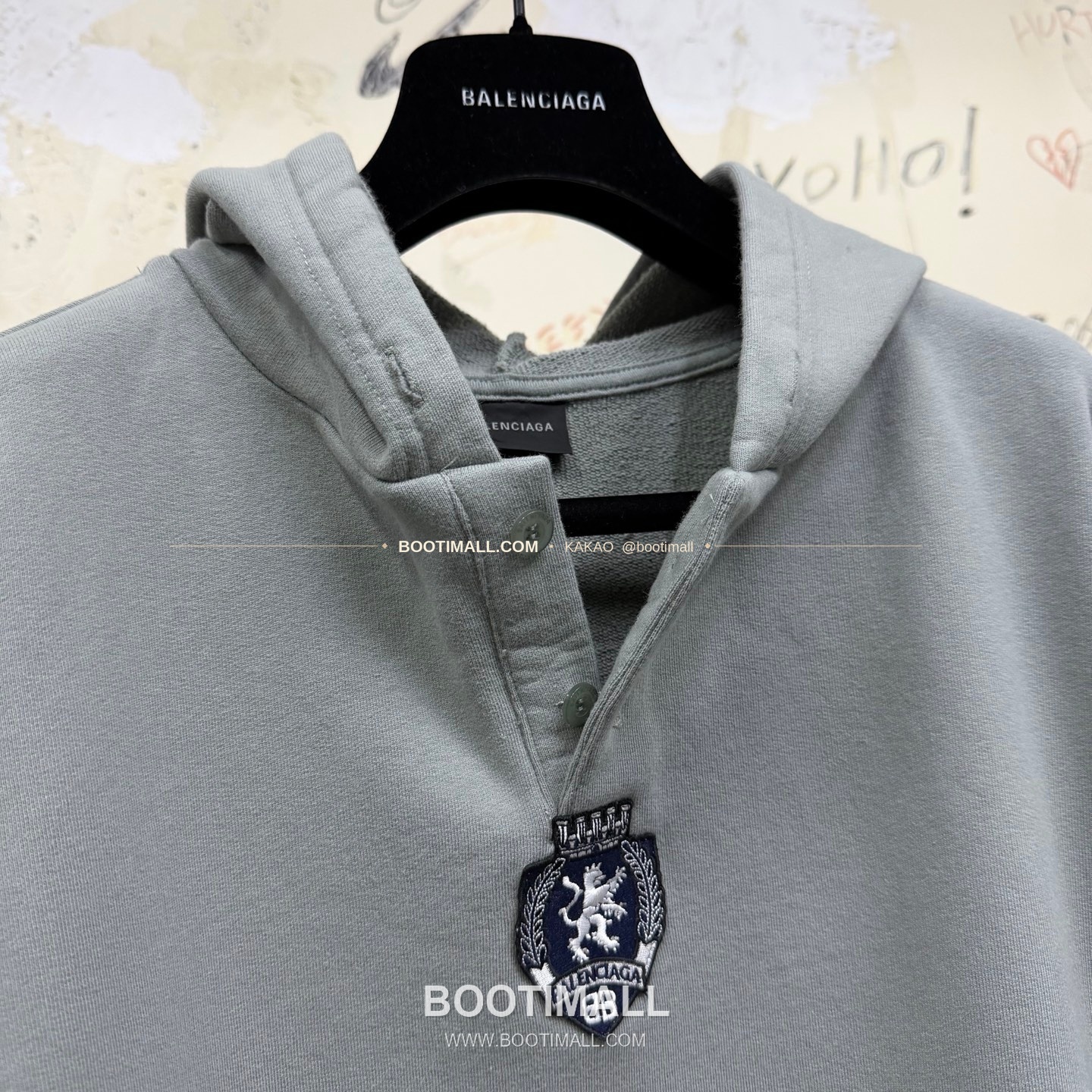 발렌시아가 2026SS 3B로고 자수 프린트 루즈핏 후드 스웨트셔츠 Balenciaga 2026 SS 3B Logo Embroidered Print Loose Fit Hooded Sweatshirt 8