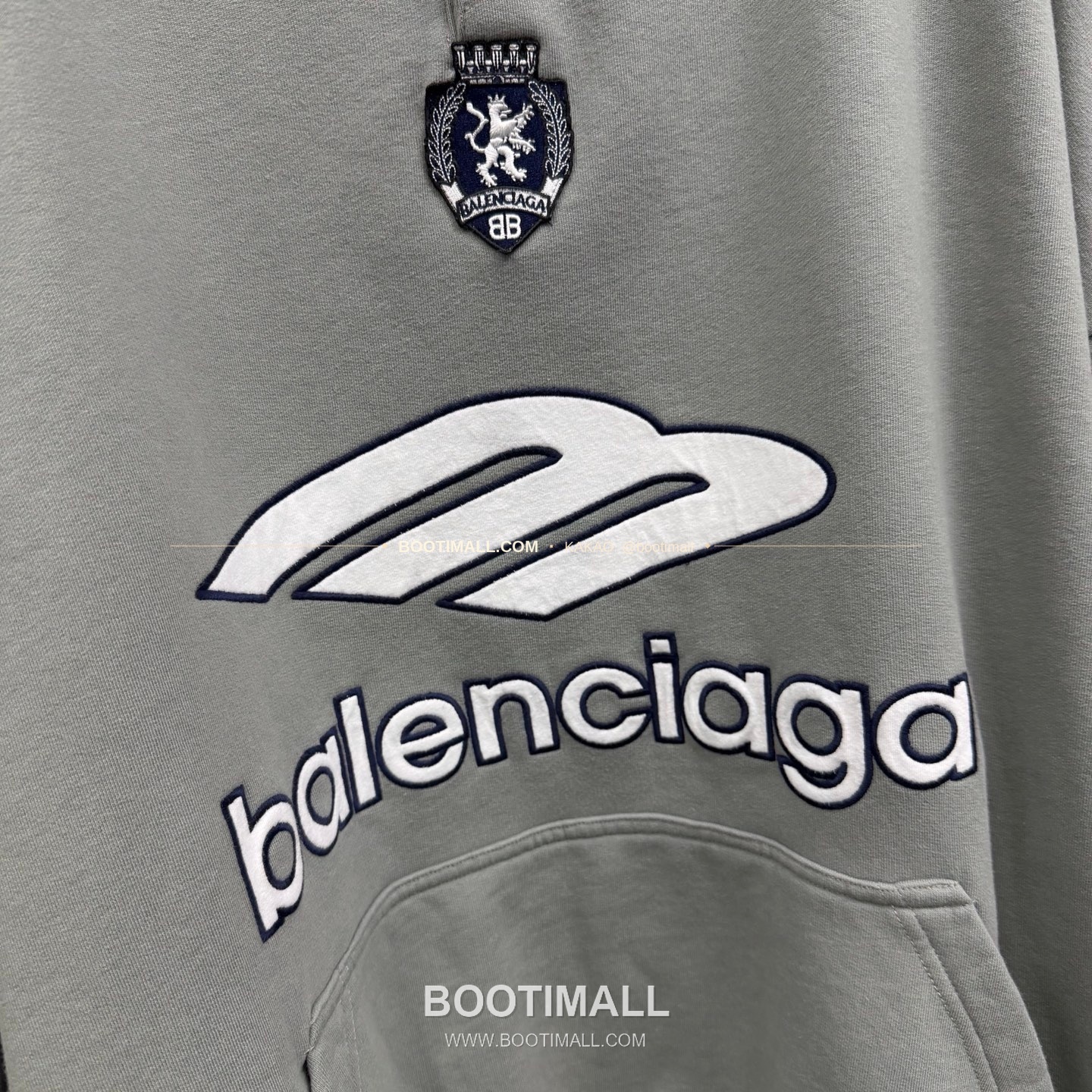 발렌시아가 2026SS 3B로고 자수 프린트 루즈핏 후드 스웨트셔츠 Balenciaga 2026 SS 3B Logo Embroidered Print Loose Fit Hooded Sweatshirt 9