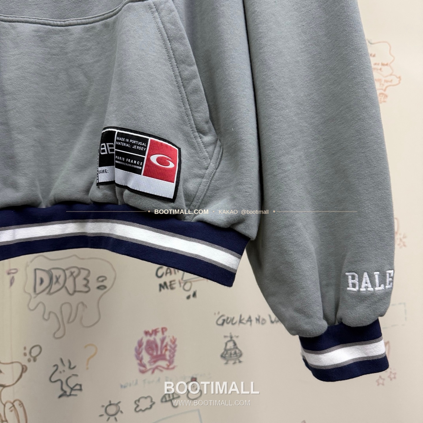 발렌시아가 2026SS 3B로고 자수 프린트 루즈핏 후드 스웨트셔츠 Balenciaga 2026 SS 3B Logo Embroidered Print Loose Fit Hooded Sweatshirt 10