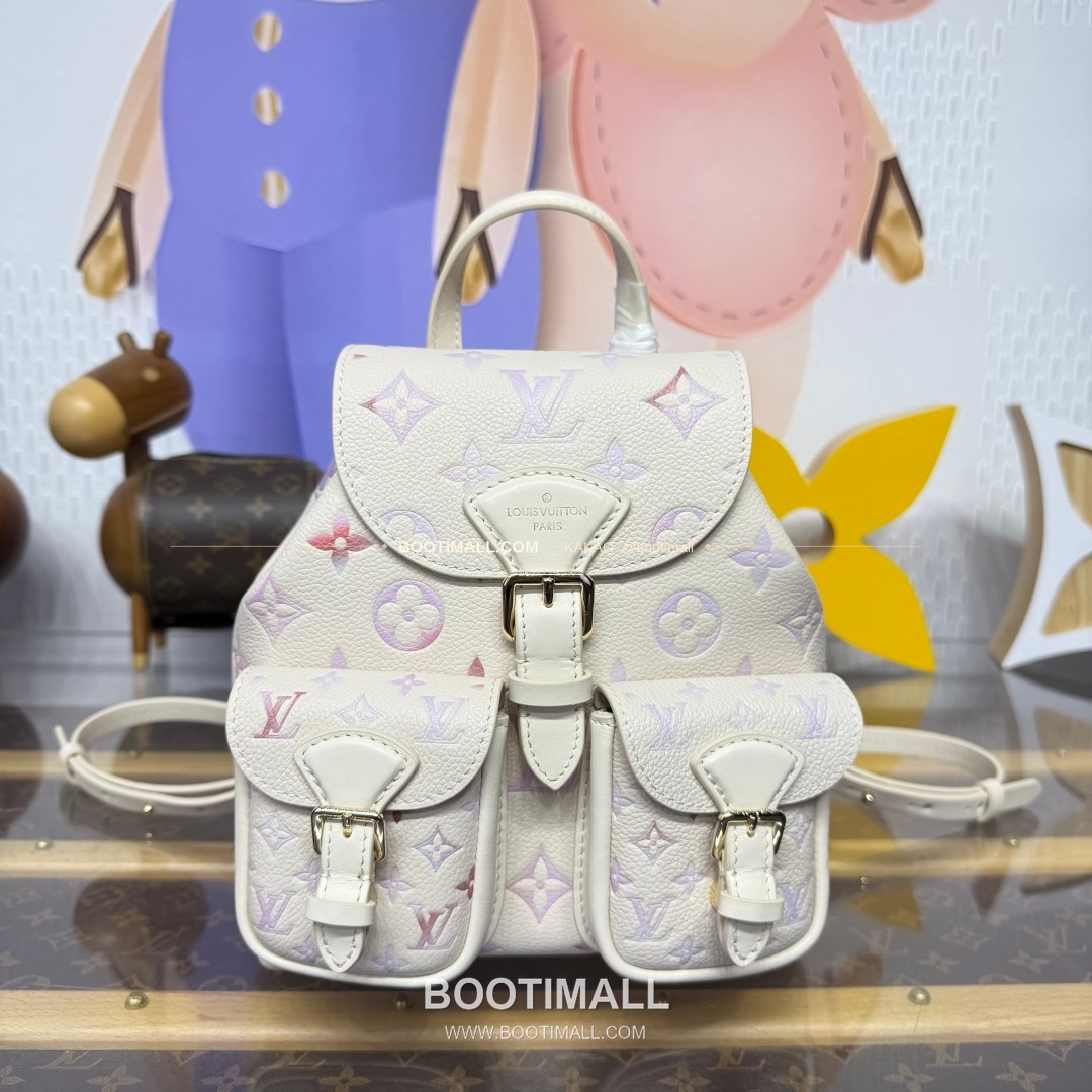 루이비통 모노그램 앙프렝뜨 레더 엠보싱 체인 백팩 핑크 Louis Vuitton Monogram Empreinte Leather Embossed Chain Backpack Pink M47106 22cm 1