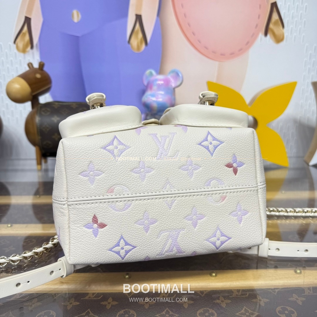 루이비통 모노그램 앙프렝뜨 레더 엠보싱 체인 백팩 핑크 Louis Vuitton Monogram Empreinte Leather Embossed Chain Backpack Pink M47106 22cm 4