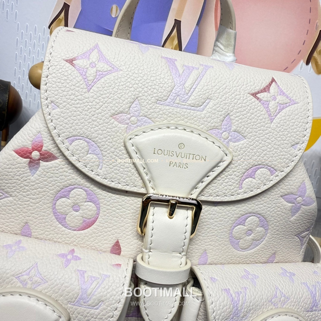 루이비통 모노그램 앙프렝뜨 레더 엠보싱 체인 백팩 핑크 Louis Vuitton Monogram Empreinte Leather Embossed Chain Backpack Pink M47106 22cm 5