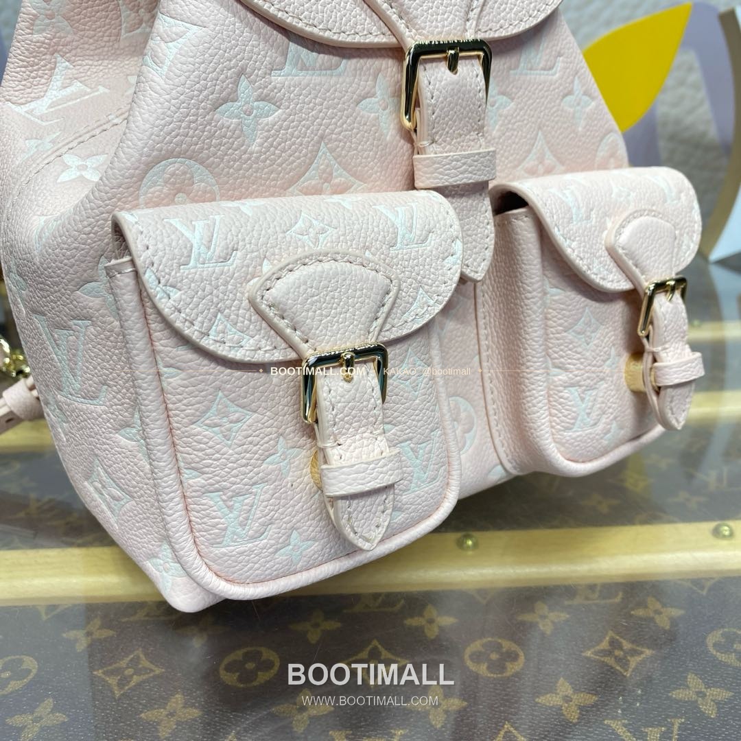 루이비통 모노그램 앙프렝뜨 레더 엠보싱 체인 백팩 핑크 Louis Vuitton Monogram Empreinte Leather Embossed Chain Backpack Pink M47074 22cm 5