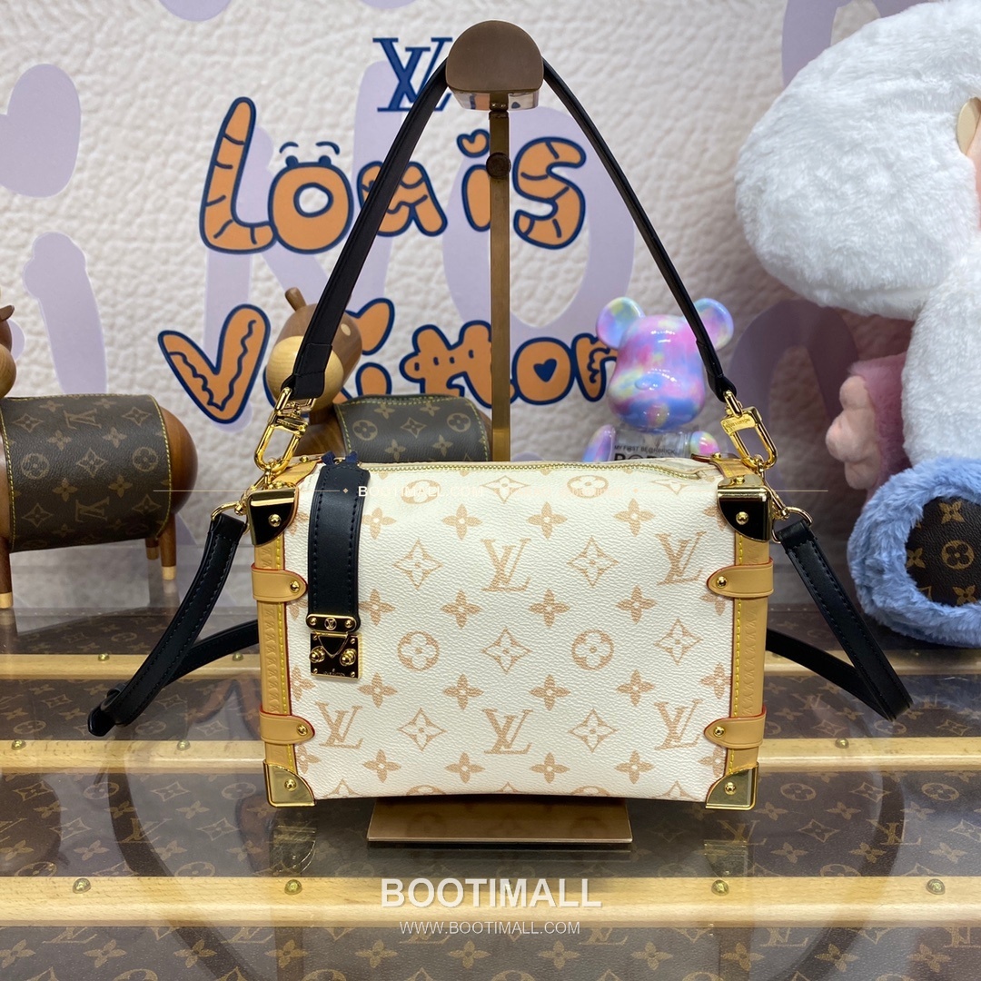 루이비통 모노그램 캔버스 S락 사이드트렁크 블랙 숄더백 Louis Vuitton Monogram Canvas S-Lock Side Trunk Black Shoulder Bag M46907 21cm 1