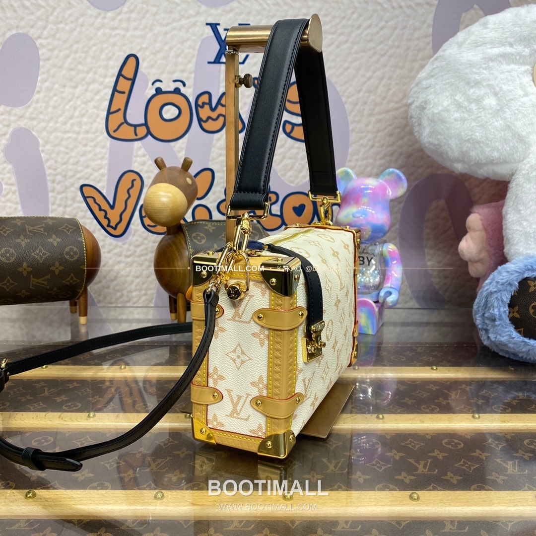 루이비통 모노그램 캔버스 S락 사이드트렁크 블랙 숄더백 Louis Vuitton Monogram Canvas S-Lock Side Trunk Black Shoulder Bag M46907 21cm 3