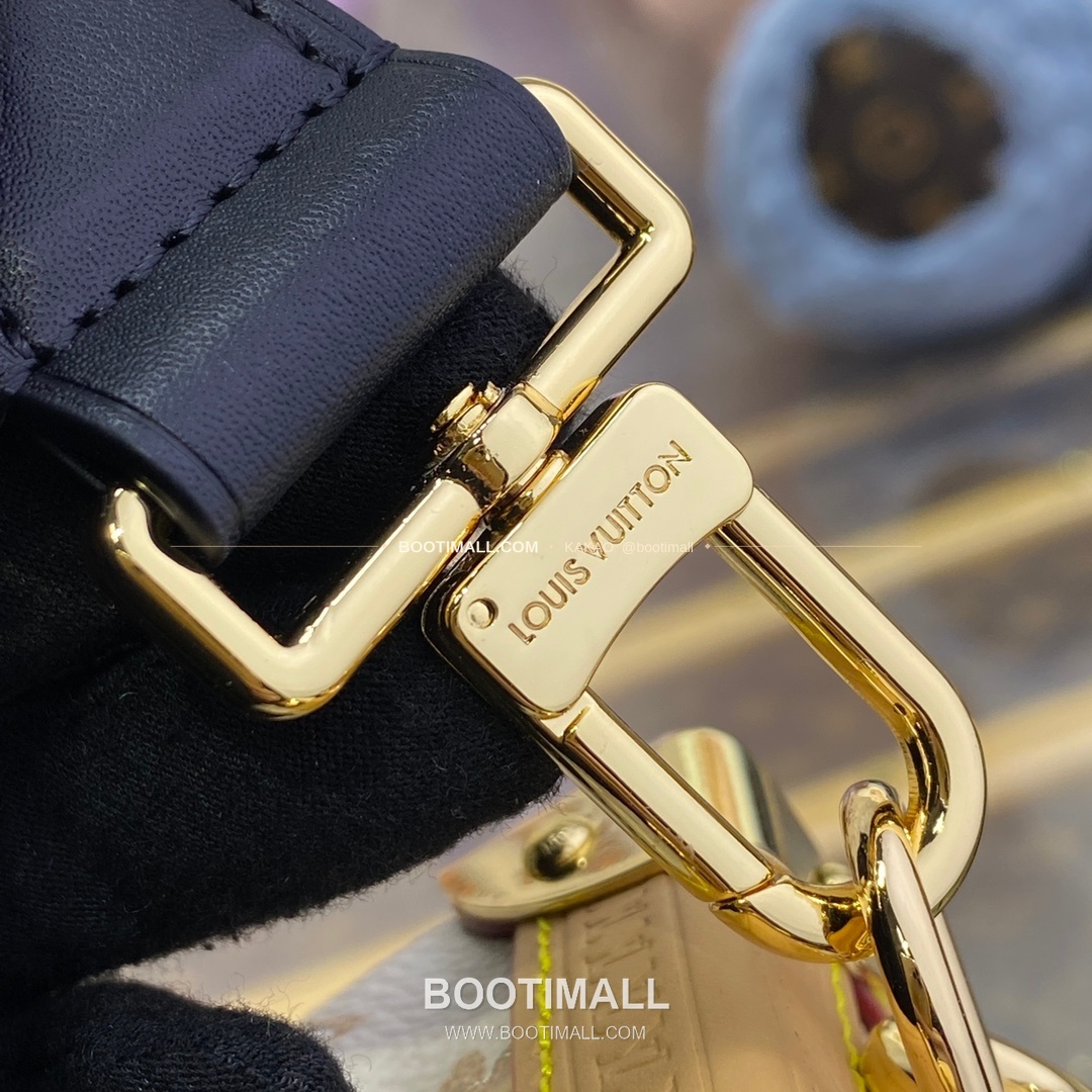 루이비통 모노그램 캔버스 S락 사이드트렁크 블랙 숄더백 Louis Vuitton Monogram Canvas S-Lock Side Trunk Black Shoulder Bag M46907 21cm 7