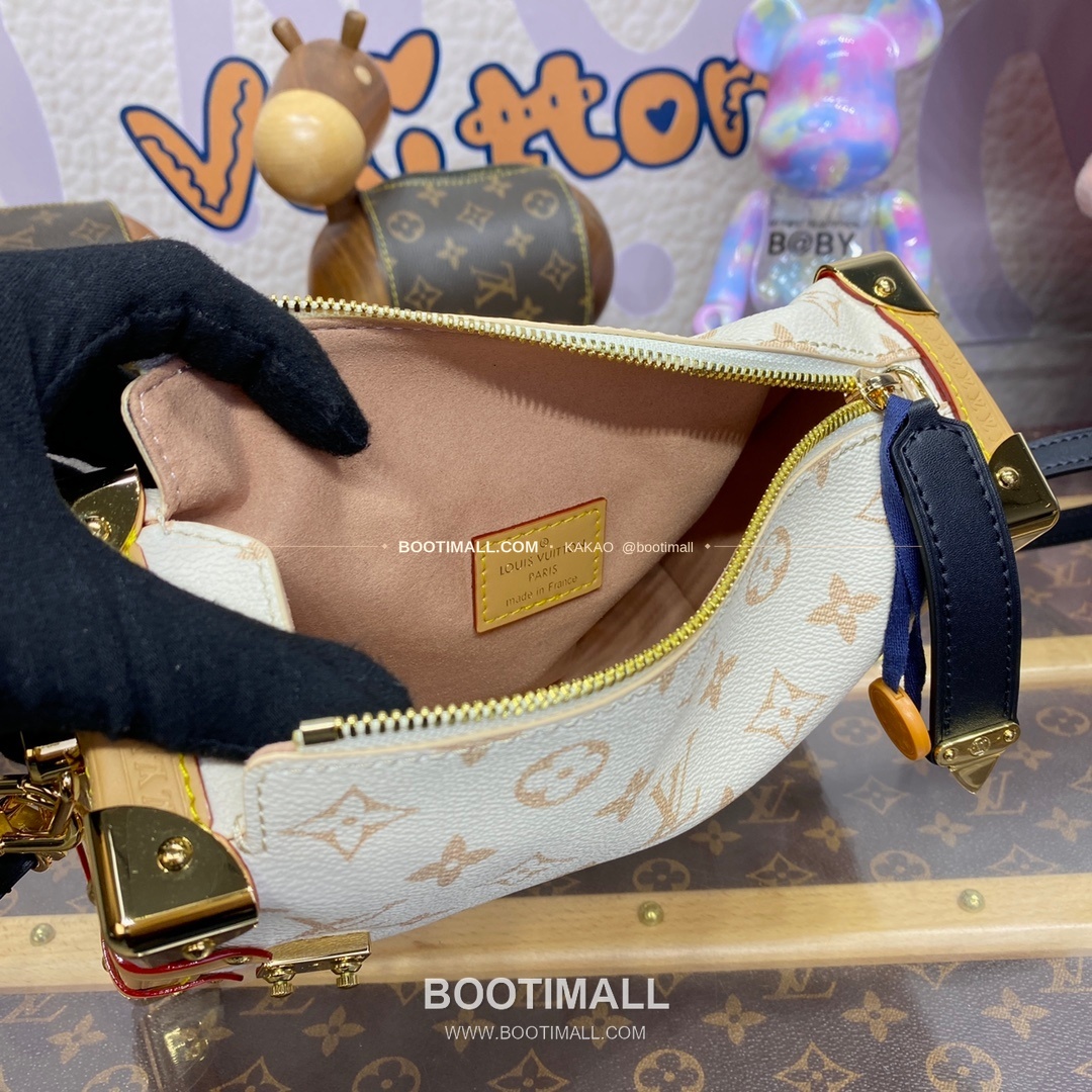 루이비통 모노그램 캔버스 S락 사이드트렁크 블랙 숄더백 Louis Vuitton Monogram Canvas S-Lock Side Trunk Black Shoulder Bag M46907 21cm 9