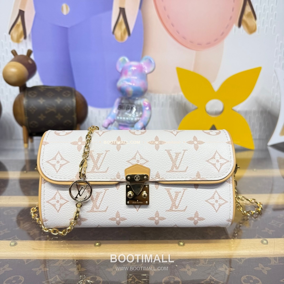 루이비통 모노그램 듄 캔버스 S락 포쉐트 카미유 베이지 숄더백 Louis Vuitton Monogram Dune Canvas S-Lock Pochette Camille Beige Shoulder Bag M26583 20.5cm 1
