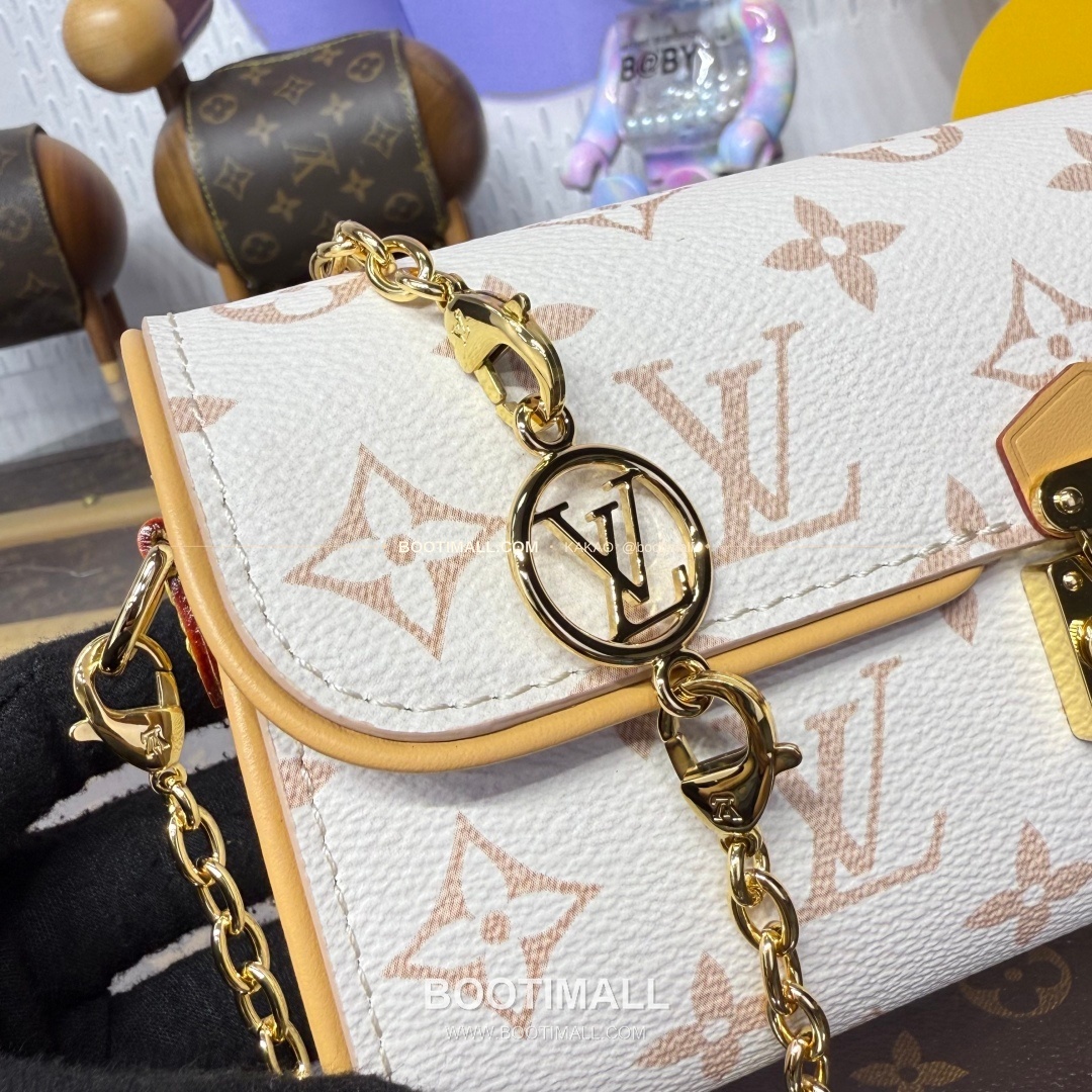 루이비통 모노그램 듄 캔버스 S락 포쉐트 카미유 베이지 숄더백 Louis Vuitton Monogram Dune Canvas S-Lock Pochette Camille Beige Shoulder Bag M26583 20.5cm 5