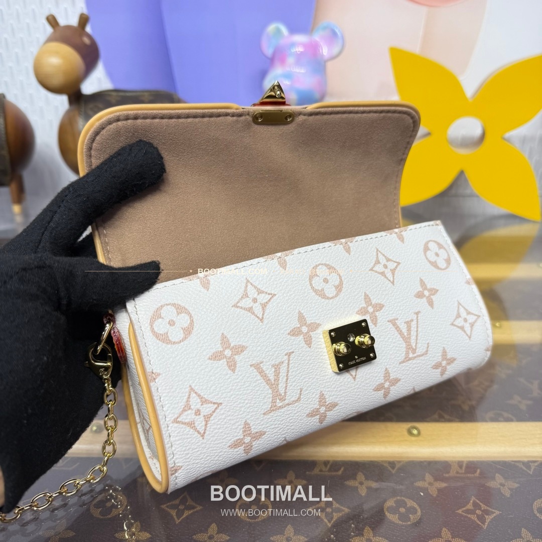 루이비통 모노그램 듄 캔버스 S락 포쉐트 카미유 베이지 숄더백 Louis Vuitton Monogram Dune Canvas S-Lock Pochette Camille Beige Shoulder Bag M26583 20.5cm 7