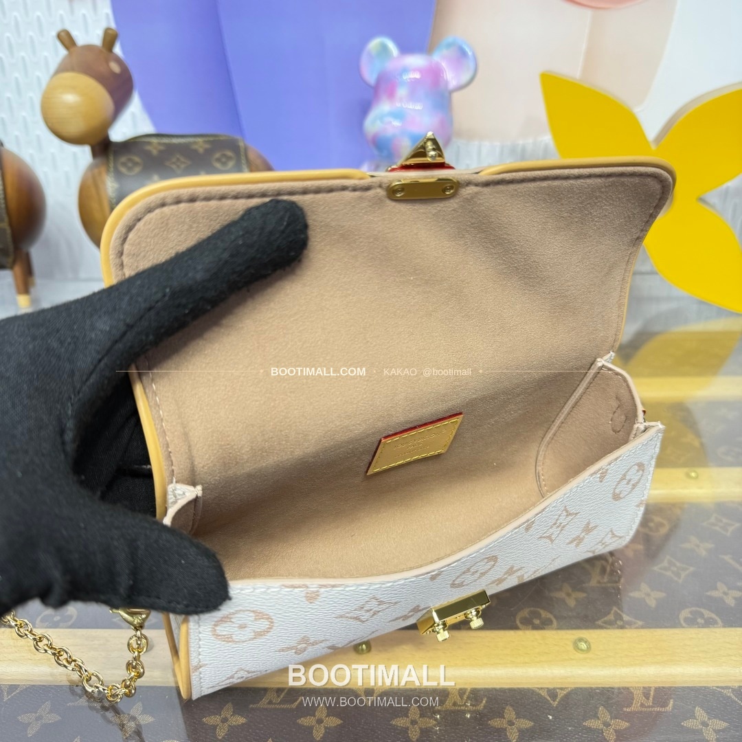 루이비통 모노그램 듄 캔버스 S락 포쉐트 카미유 베이지 숄더백 Louis Vuitton Monogram Dune Canvas S-Lock Pochette Camille Beige Shoulder Bag M26583 20.5cm 9
