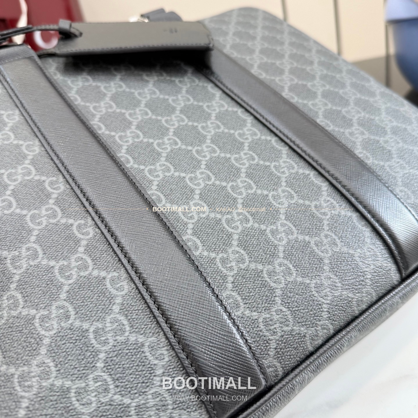 구찌 GG 수프림 코팅 캔버스 로고 브리프케이스 블랙 서류가방 Gucci GG Supreme Coated Canvas Logo Briefcase Black M860871 36cm 5