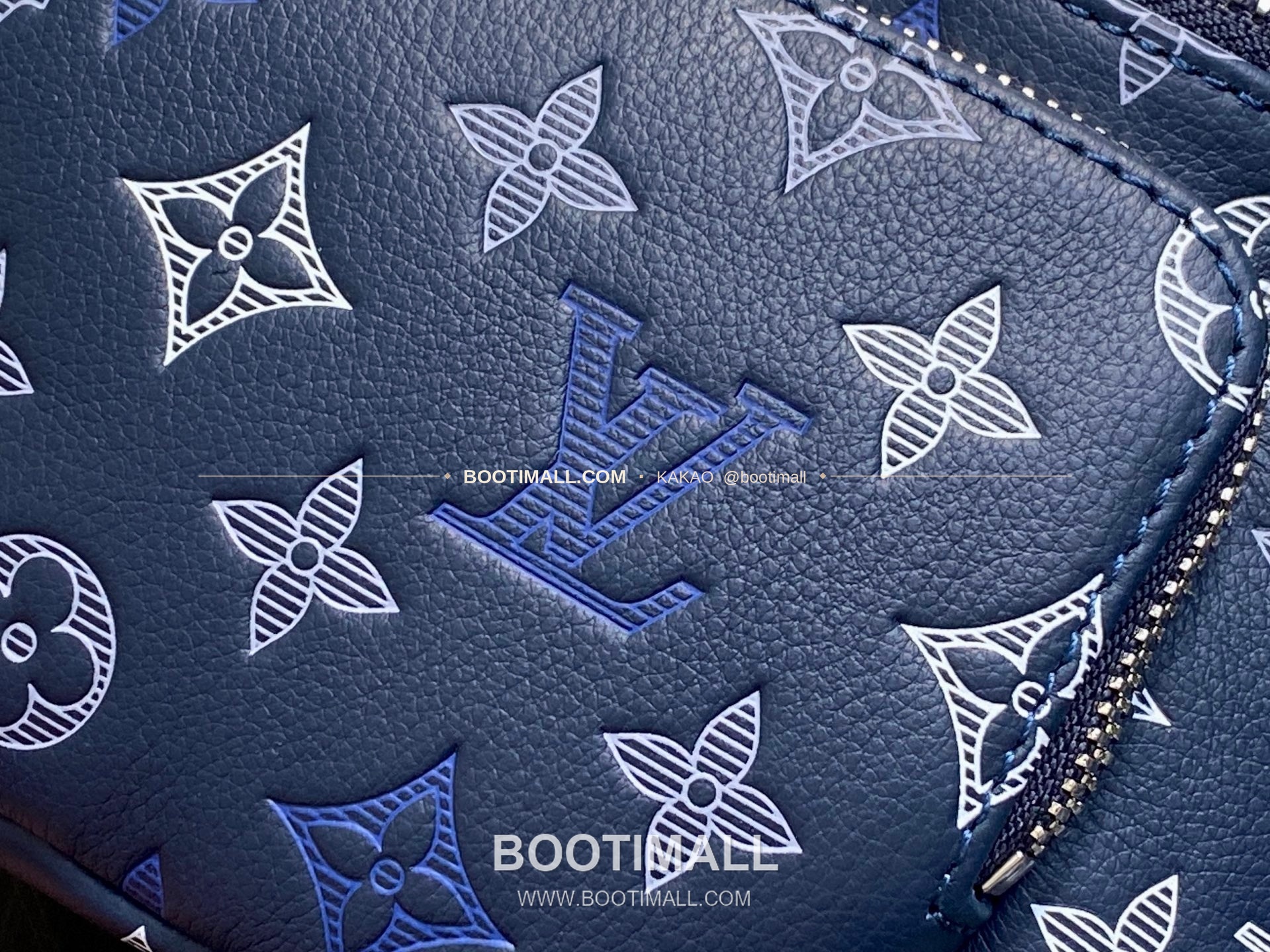 루이비통 모노그램 쉐도우 카프스킨 러시 범백 네이비 힙색 Louis Vuitton Monogram Shadow Calfskin Rush Bumbag Navy Belt Bag M28619 30cm 6