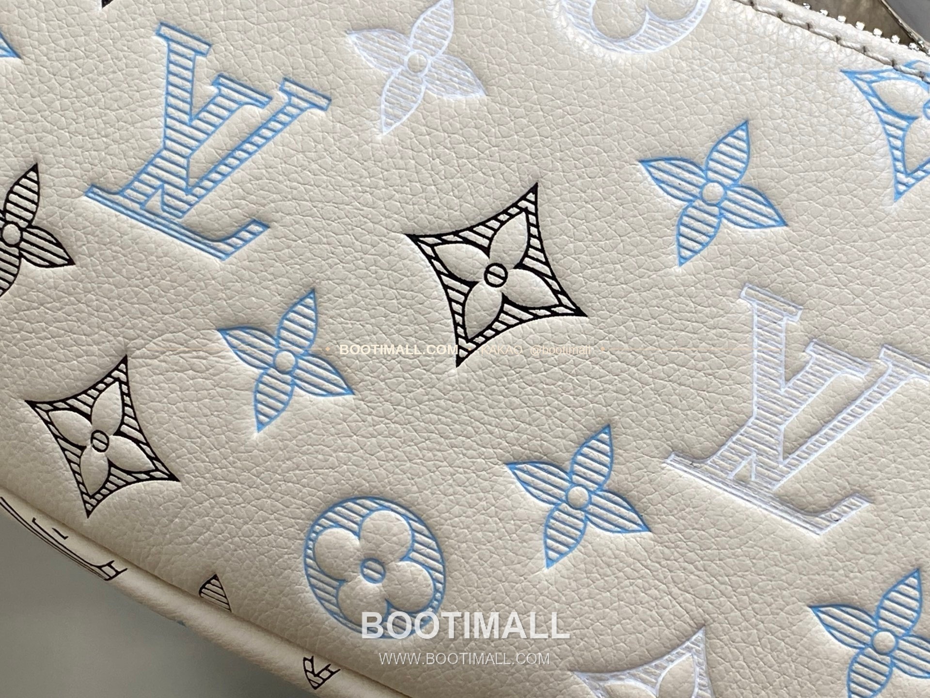 루이비통 모노그램 쉐도우 카프스킨 러시 범백 네이비 힙색 Louis Vuitton Monogram Shadow Calfskin Rush Bumbag Navy Belt Bag M28619 30cm 6