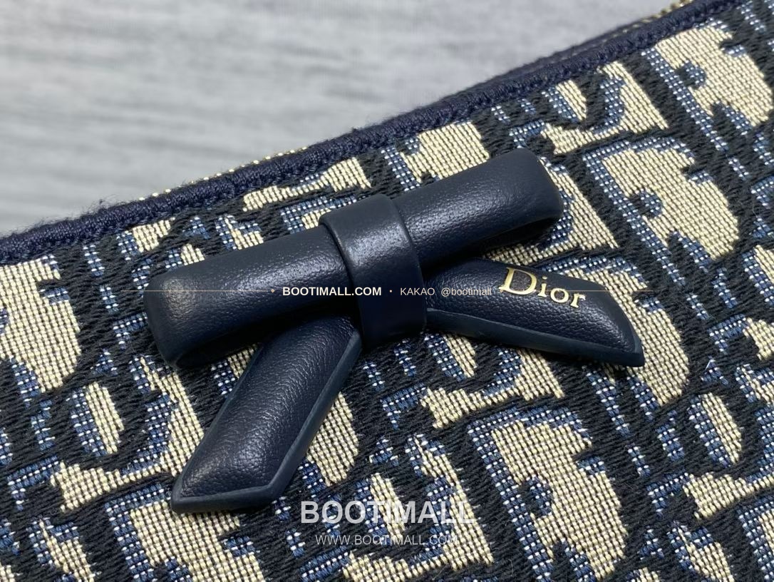 디올 오블리크 캔버스 레더 리본 체인 숄더백 Dior Oblique Canvas Leather Bow Chain Shoulder Bag 22cm 3