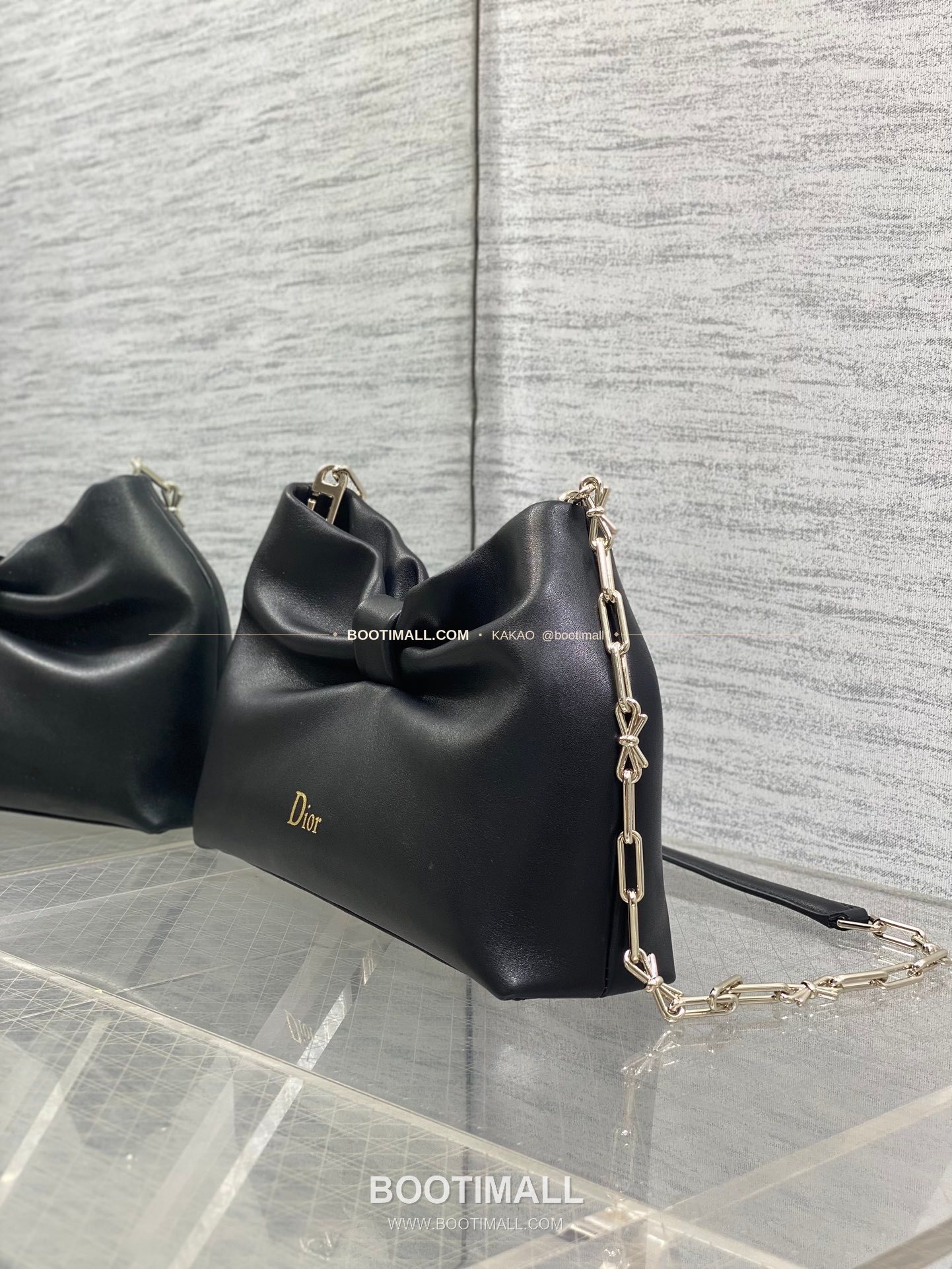 디올 램스킨 레더 리본 체인 숄더백 Dior Lambskin Leather Bow Chain Shoulder Bag 2831 27cm 13