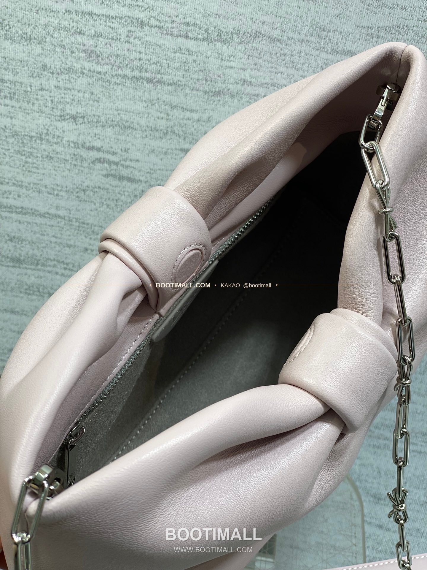 디올 램스킨 레더 리본 체인 숄더백 핑크 Dior Lambskin Leather Bow Chain Shoulder Bag 2831 27cm 22