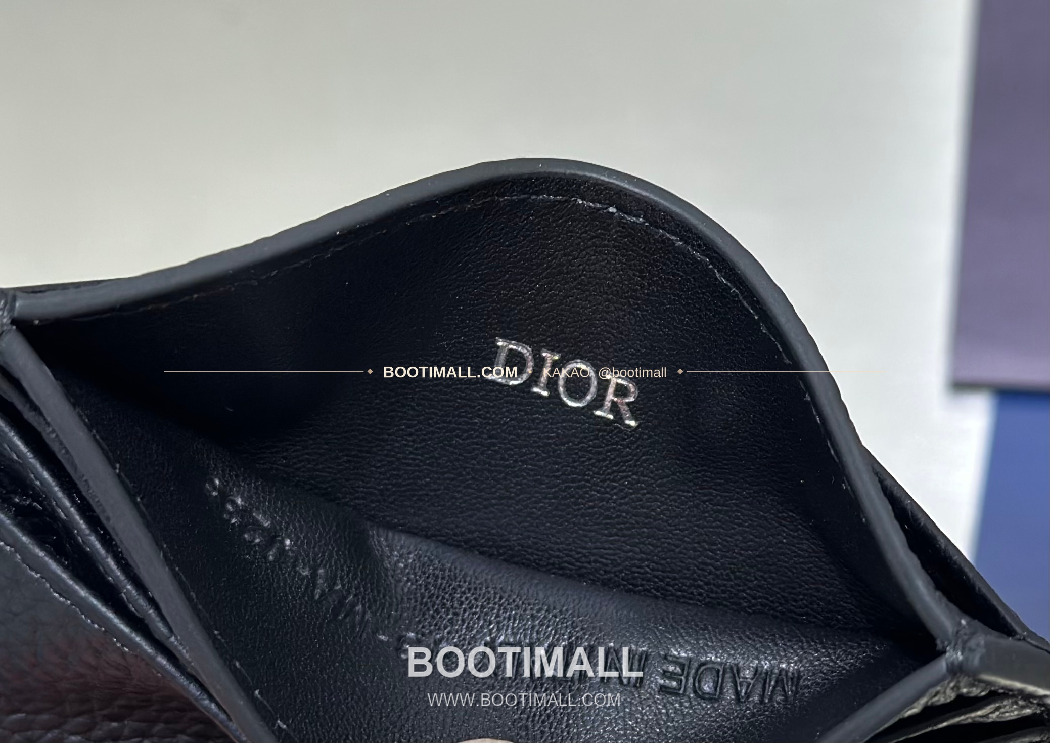 디올 CD 아이콘 그레인 카프스킨 카드지갑 Dior CD Icon Grained Calfskin Card Holder 8006 10cm 5