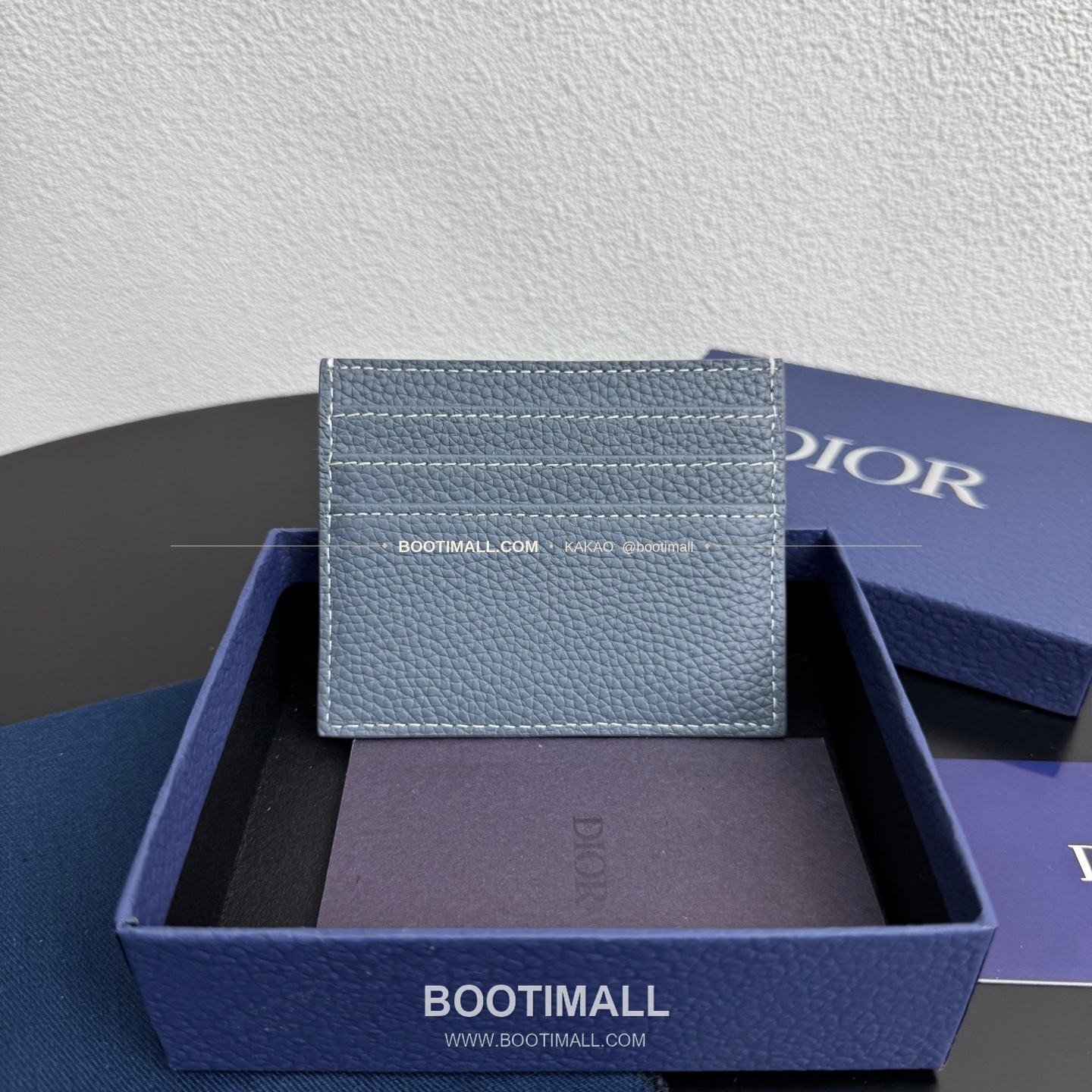 디올 CD 아이콘 그레인 카프스킨 카드지갑 Dior CD Icon Grained Calfskin Card Holder 8006 10cm 3