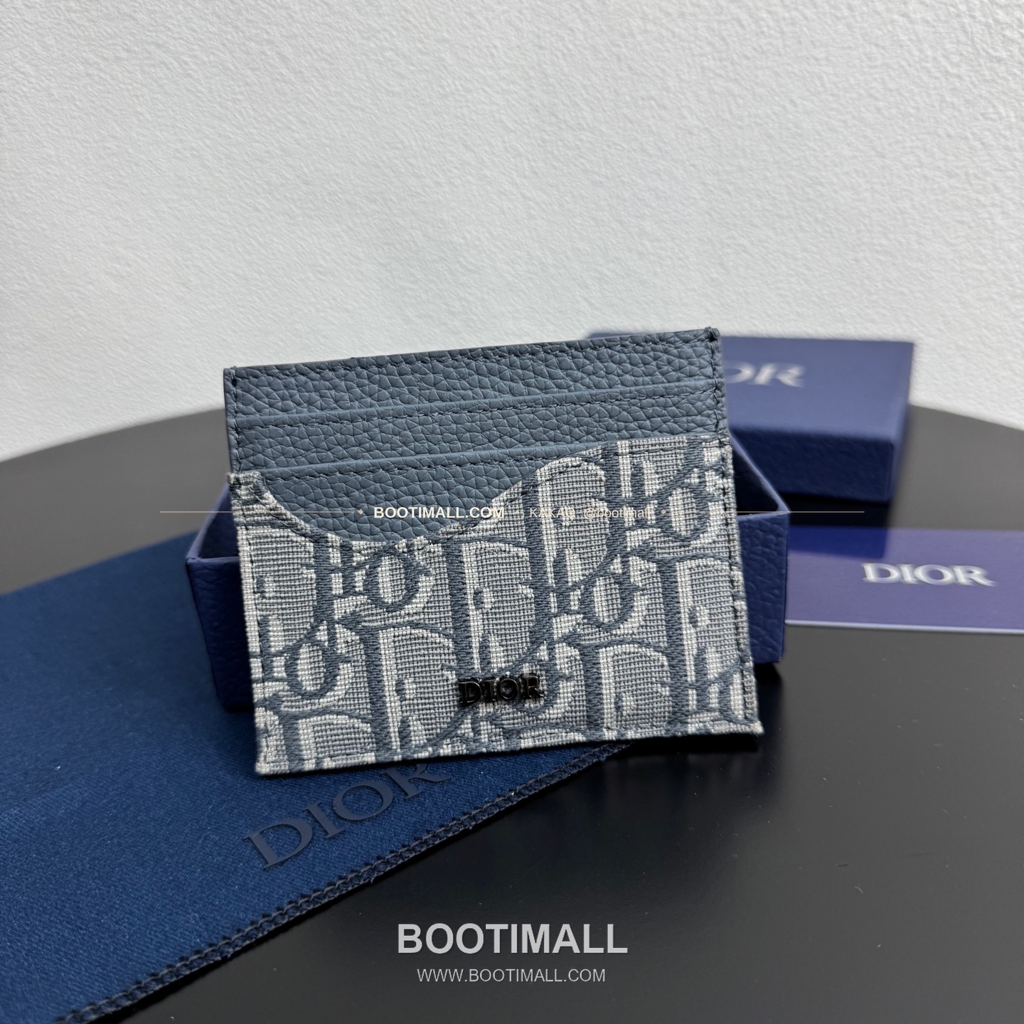 디올 CD 아이콘 그레인 카프스킨 카드지갑 Dior CD Icon Grained Calfskin Card Holder 8006 10cm 3