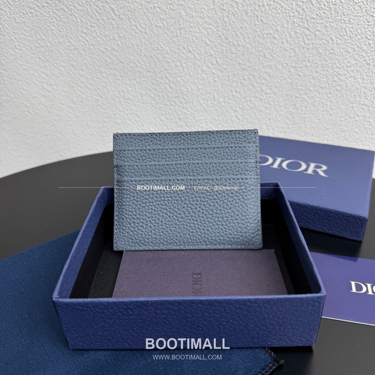 디올 CD 아이콘 그레인 카프스킨 카드지갑 Dior CD Icon Grained Calfskin Card Holder 8006 10cm 4