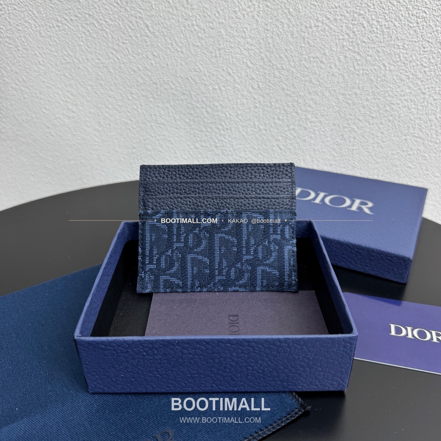 디올 CD 아이콘 그레인 카프스킨 카드지갑 Dior CD Icon Grained Calfskin Card Holder 8006 10cm 3